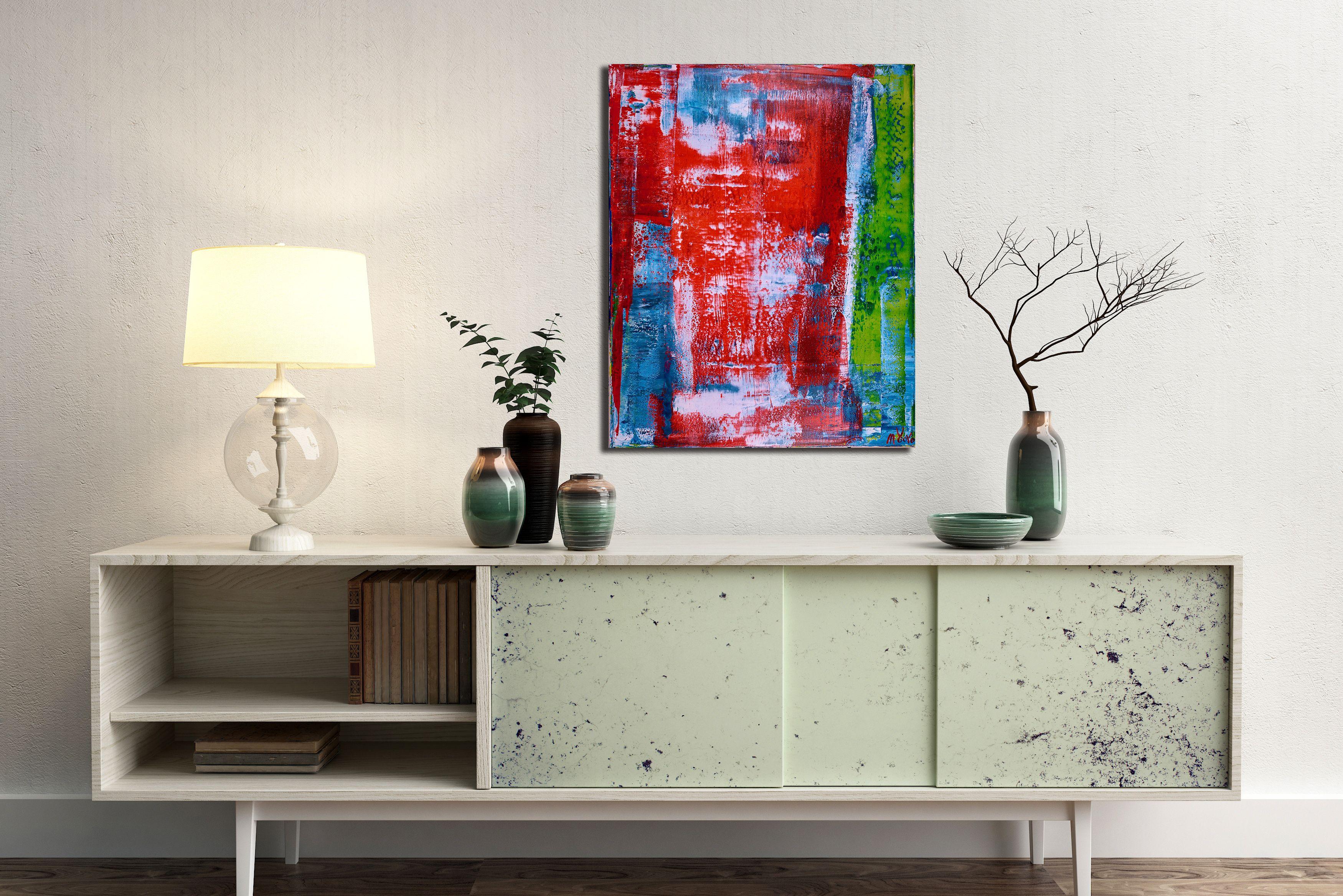 Nel mezzo, Pittura, Acrilico su tela - Painting Astratto di Nestor Toro
