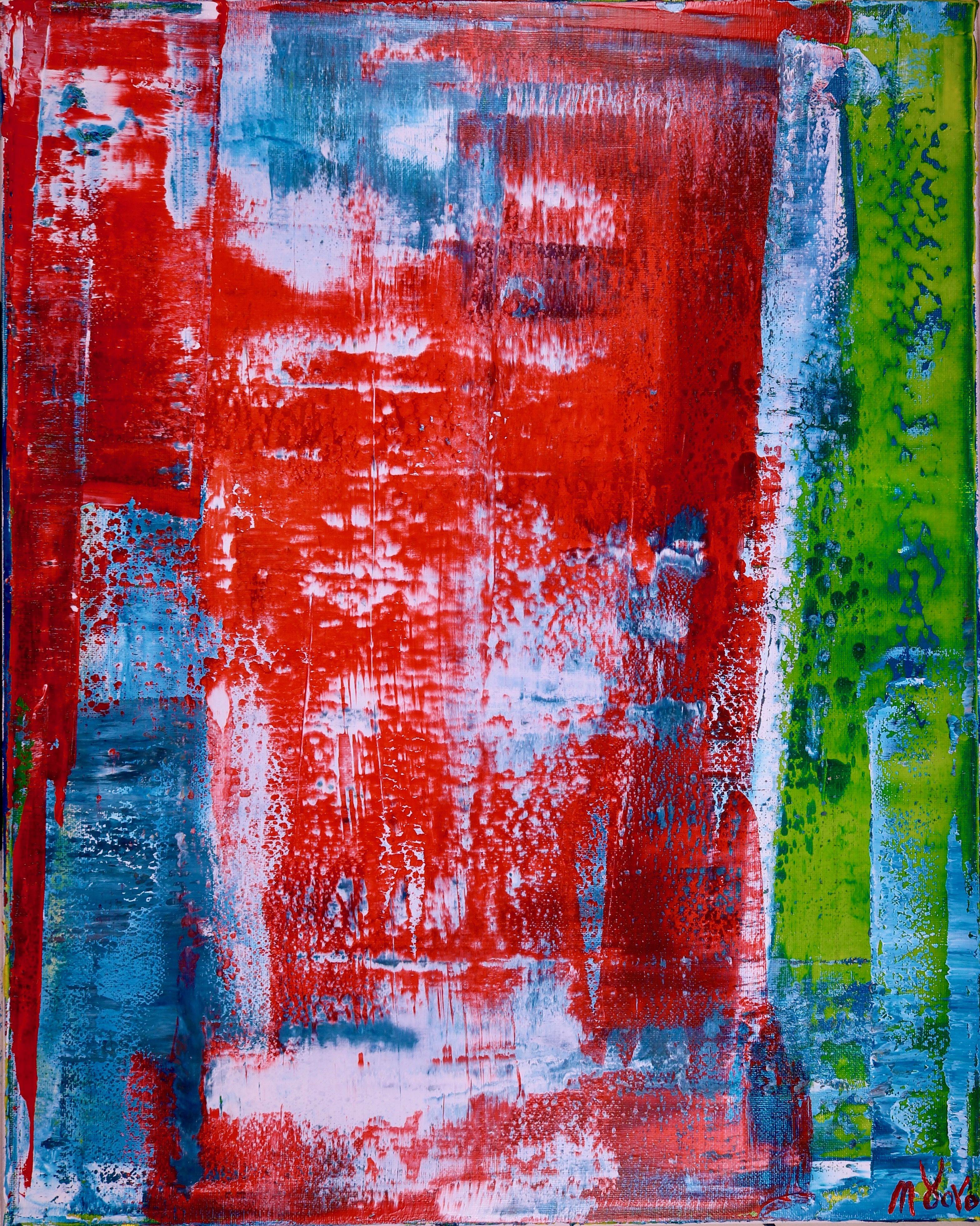Abstract Painting di Nestor Toro - Nel mezzo, Pittura, Acrilico su tela