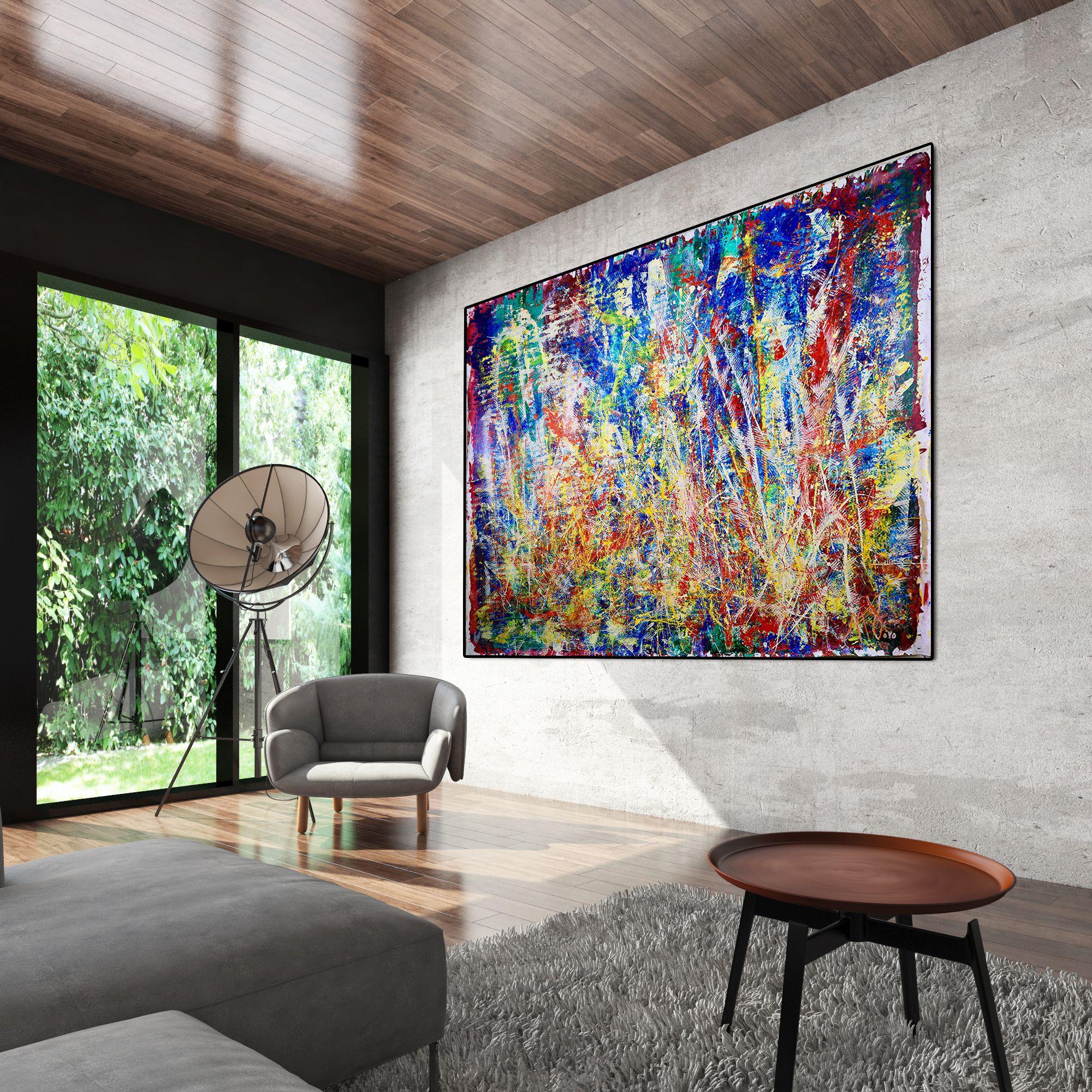 Dimensioni infinite, Pittura, Acrilico su tela - Painting di Nestor Toro