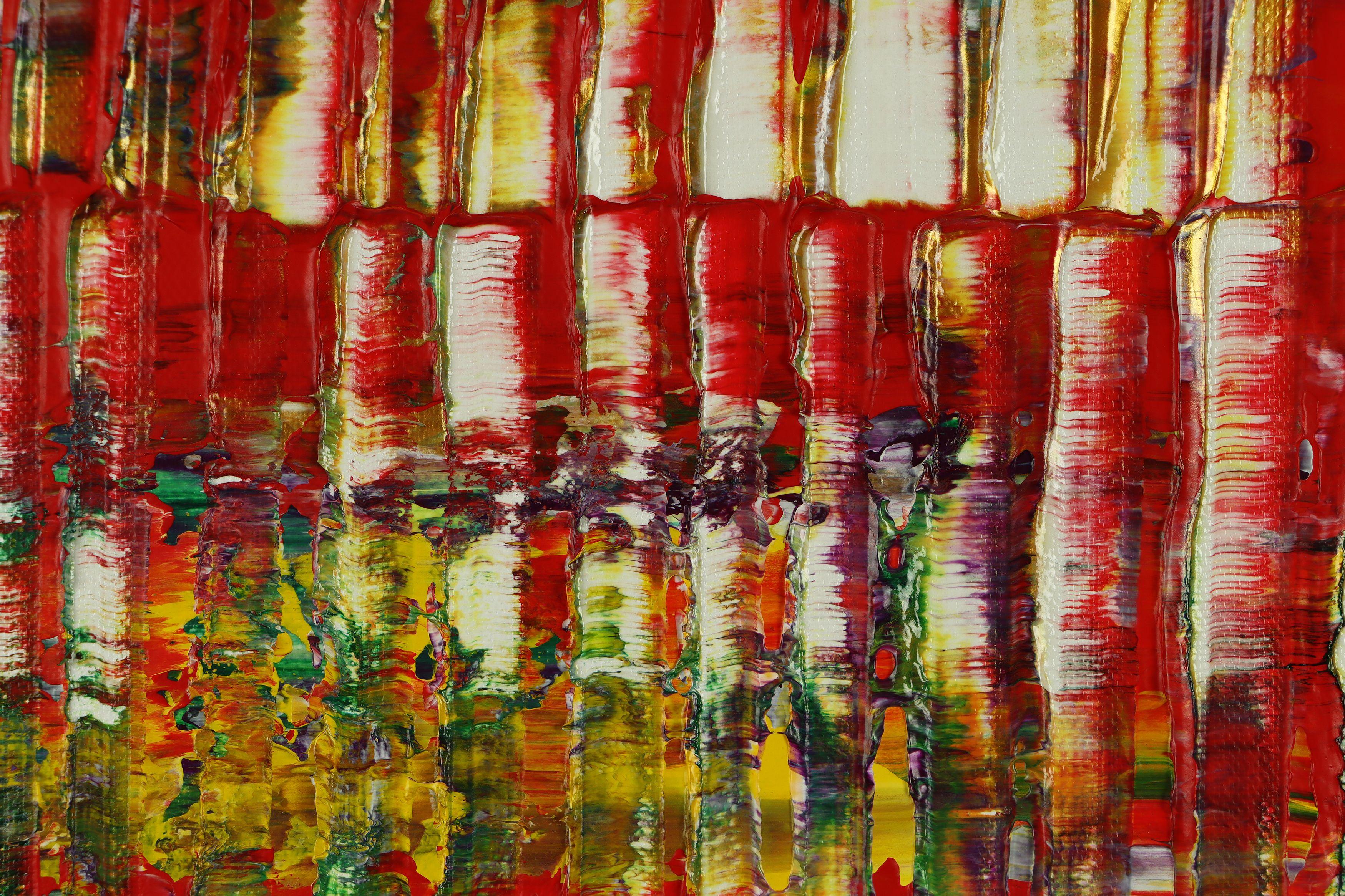 infinitely red (Color reunion), Painting, Acrylic on Canvas For Sale 3