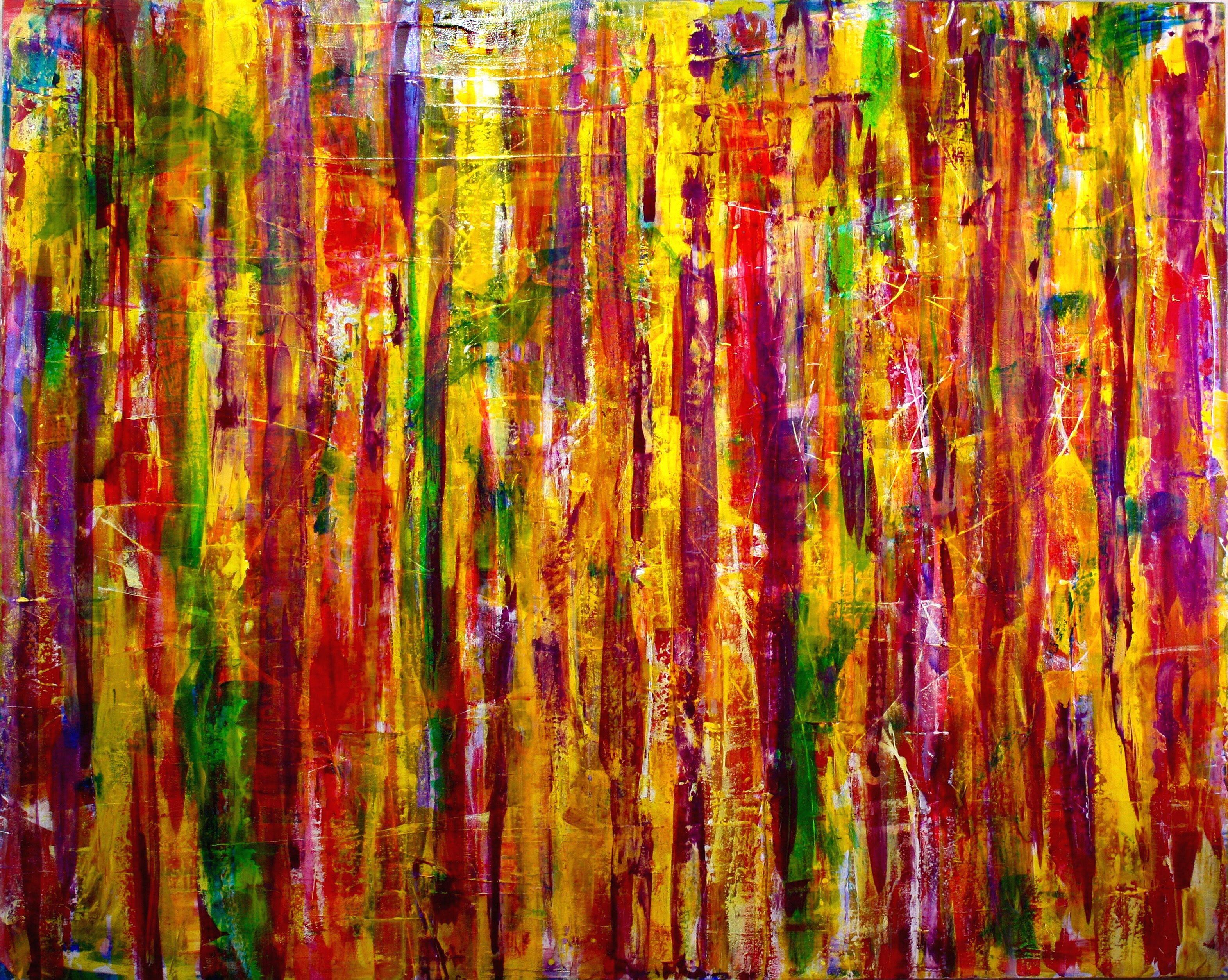 Abstract Painting di Nestor Toro - Campo di colore di interferenza (transizione naturale), Pittura, Acrilico su tela