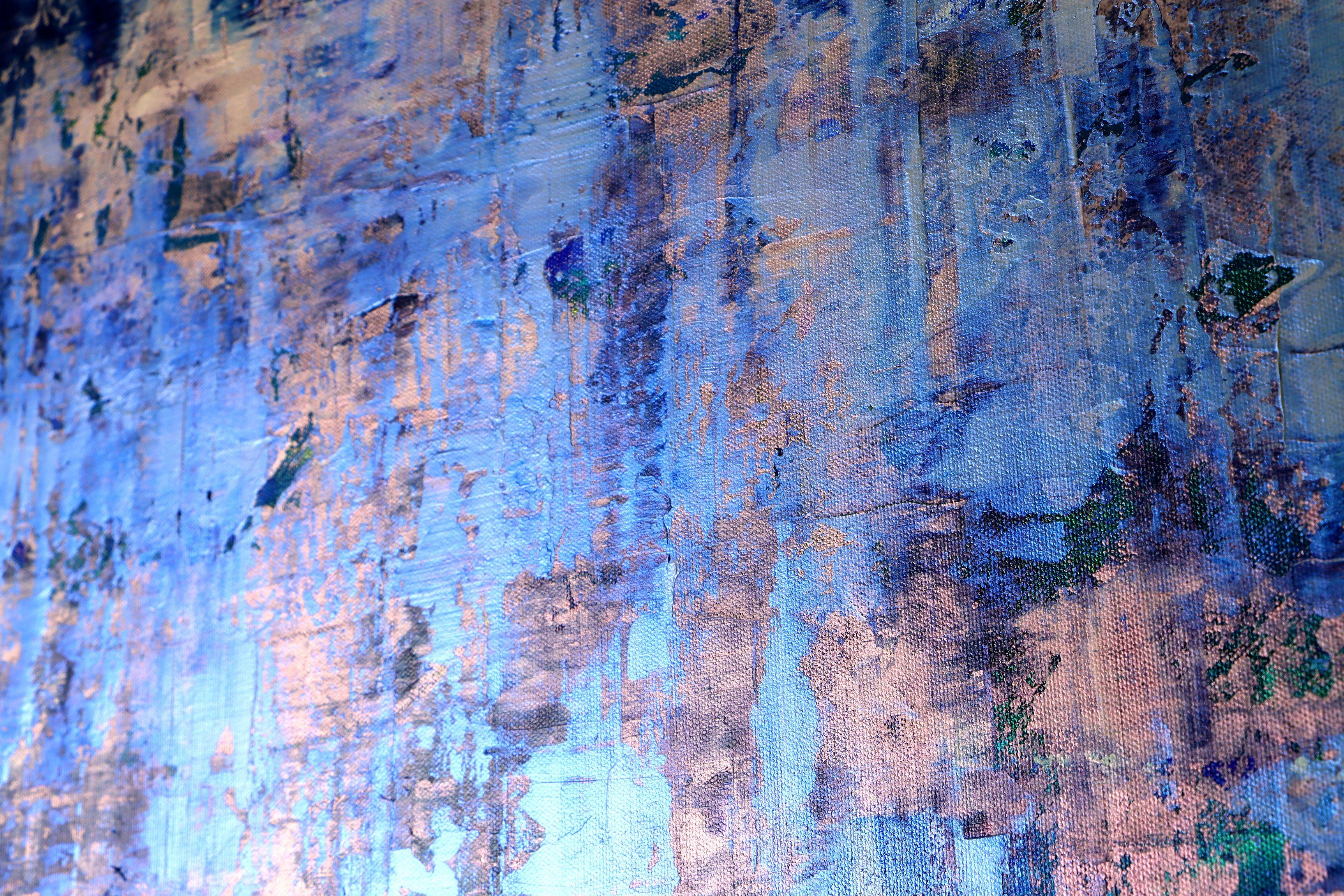 Réflections d'interférence (Ice), peinture, acrylique sur toile en vente 1