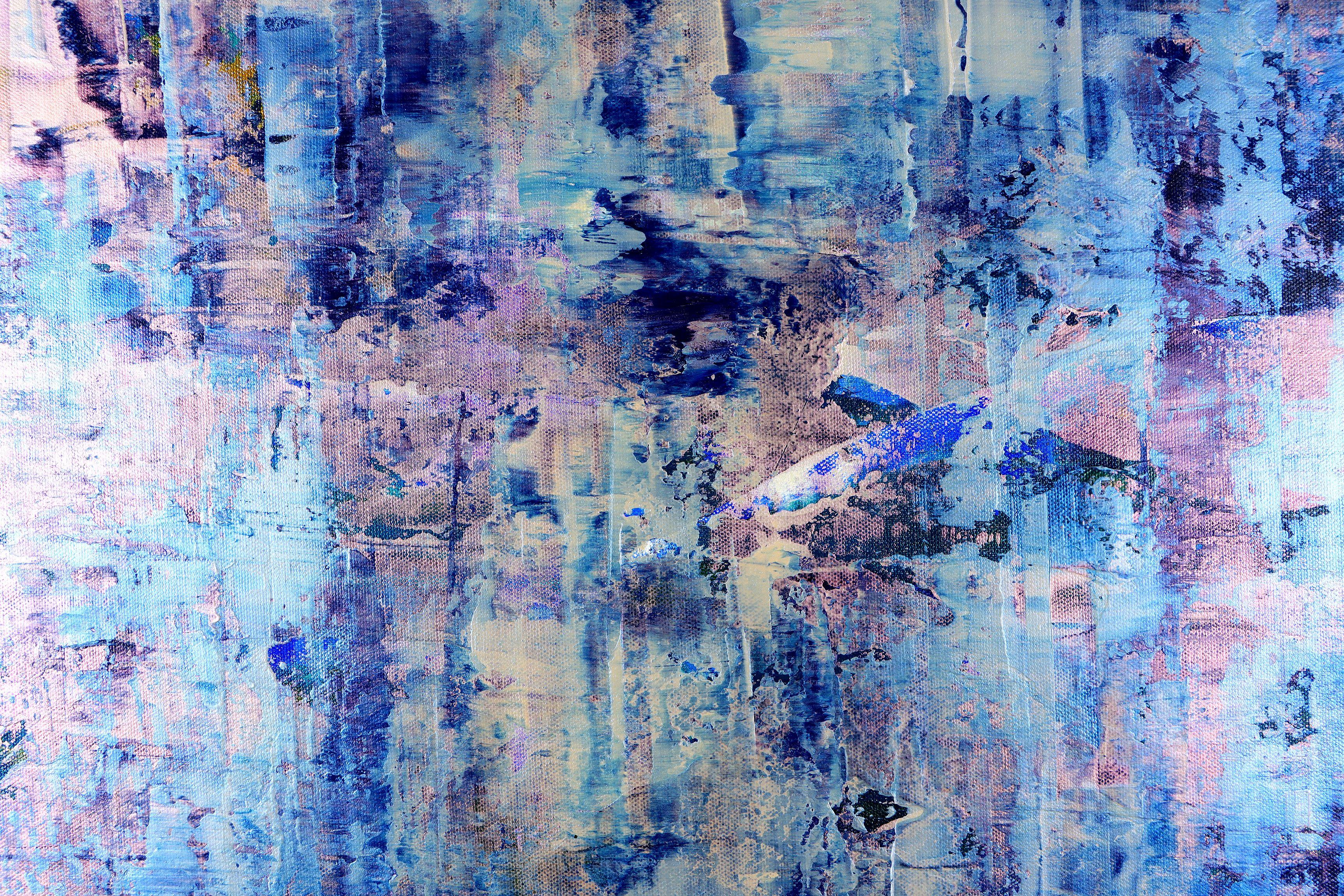 Réflections d'interférence (Ice), peinture, acrylique sur toile en vente 2