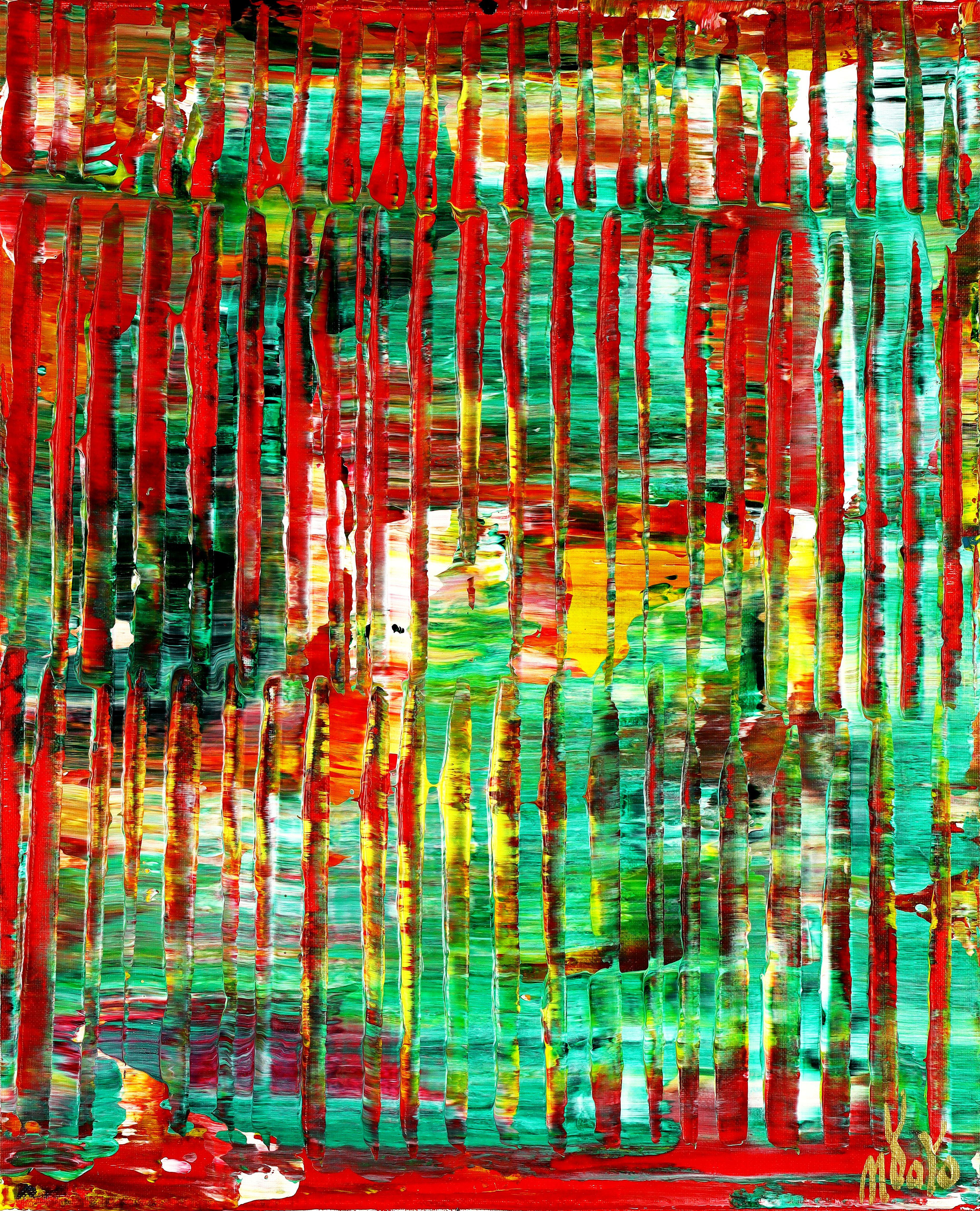 Nestor Toro Abstract Painting – Intermittent Dreams 1, Gemälde, Acryl auf Leinwand