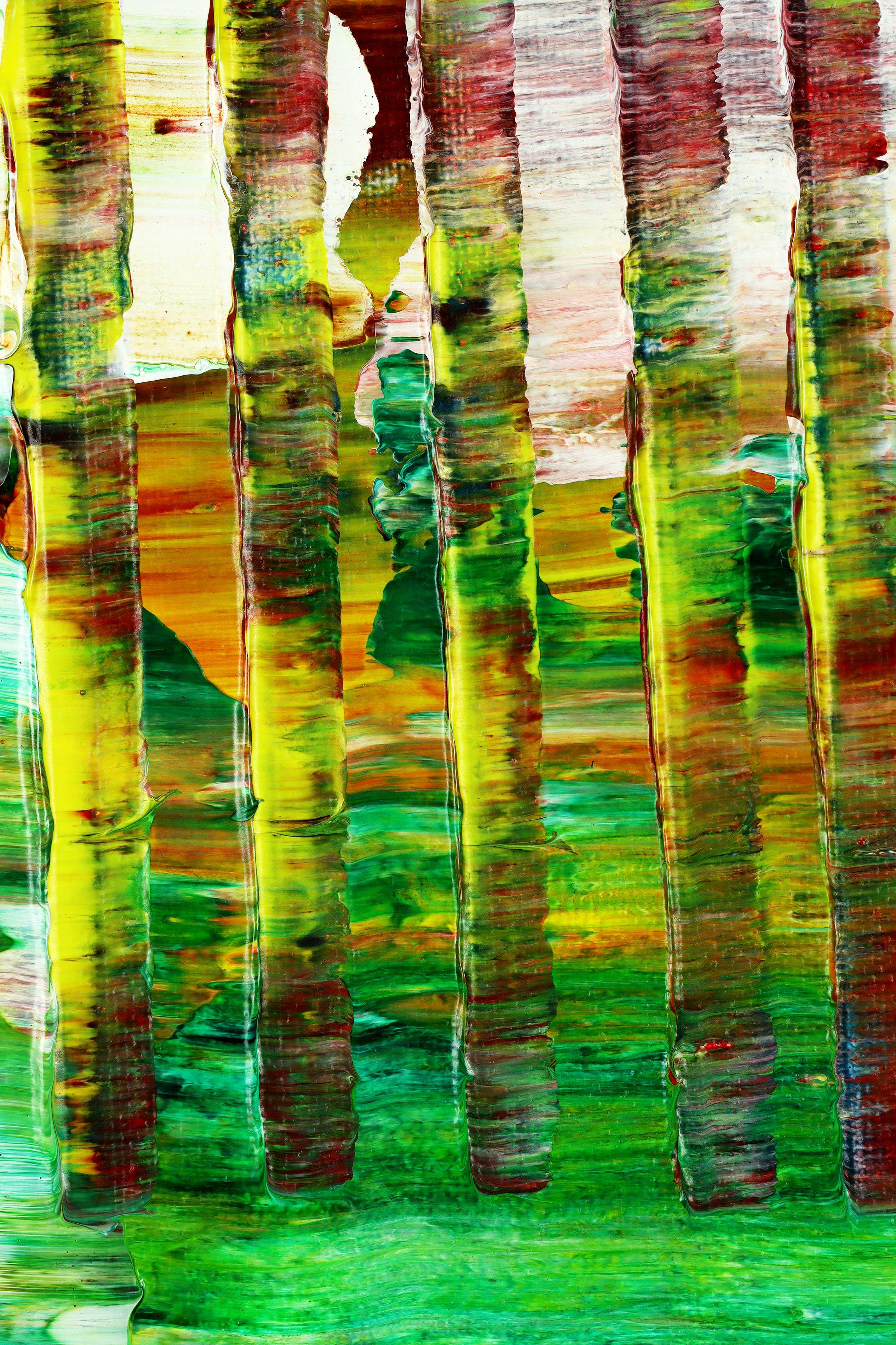 Sogni intermittenti 2, Pittura, Acrilico su tela - Abstract Painting Marrone di Nestor Toro
