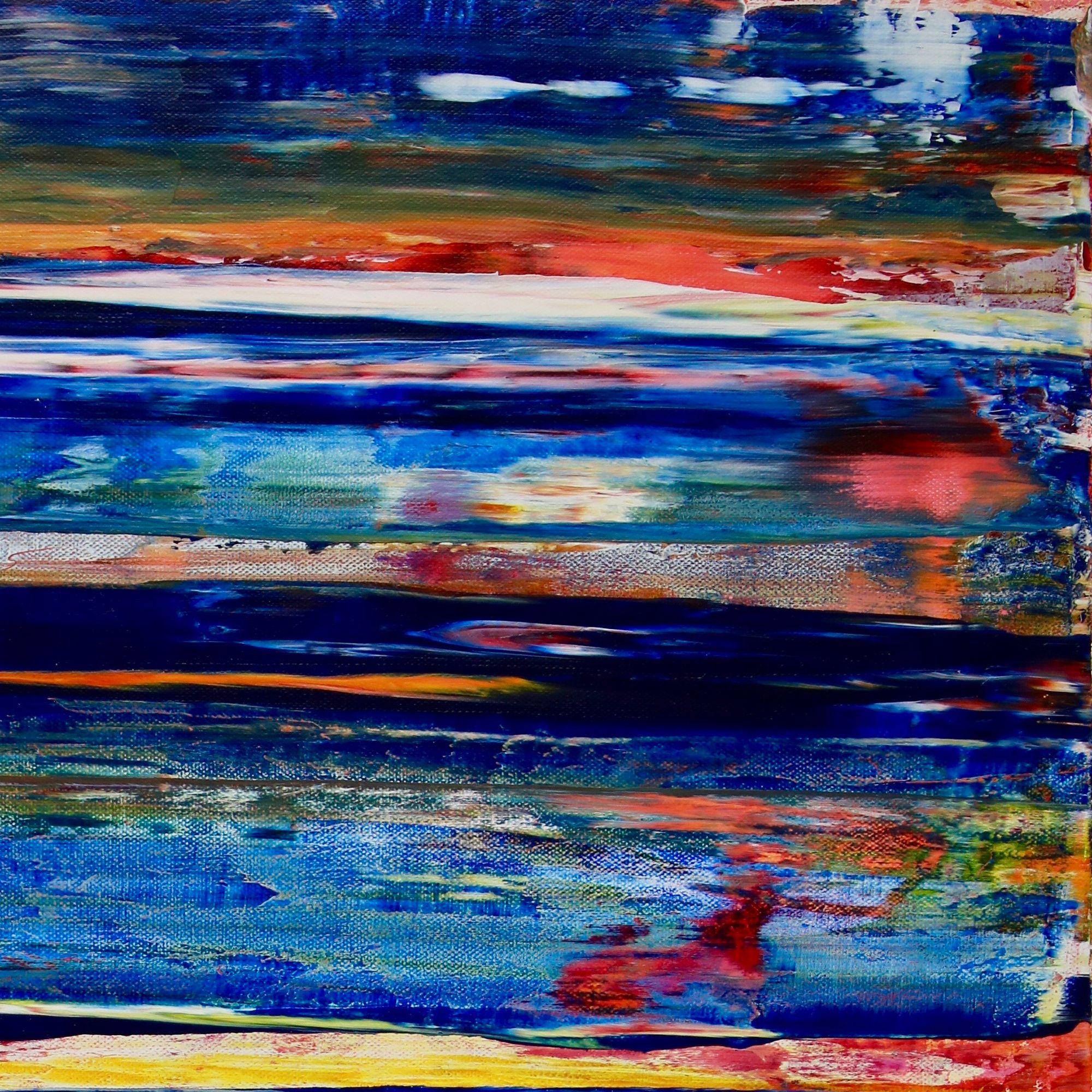 Interrupted blue spectra 2, Painting, Acrylic on Canvas 1