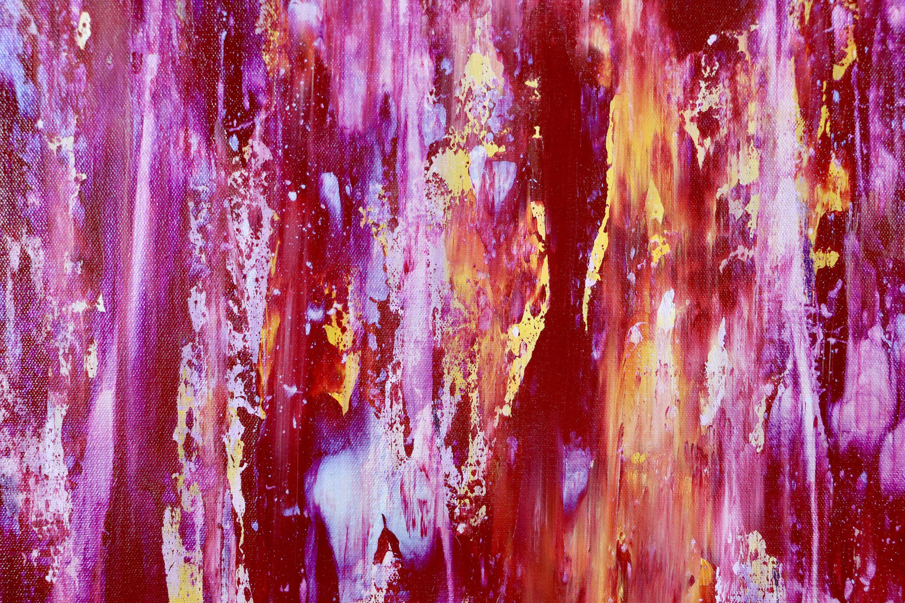 Iridescent coral spectra, Painting, Acrylic on Canvas For Sale 2