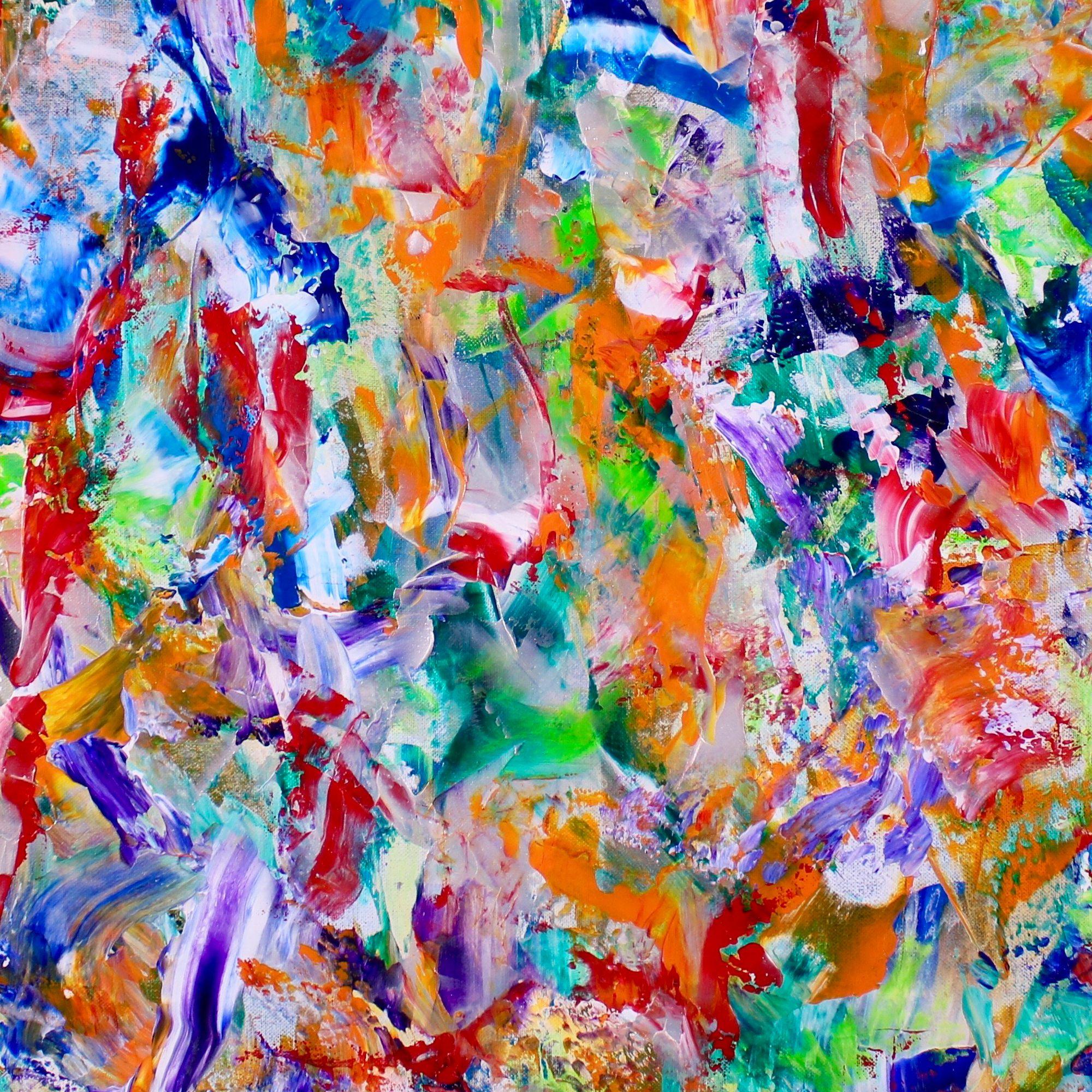 Foresta esplosiva iridescente (2018), Pittura, Acrilico su tela - Painting di Nestor Toro