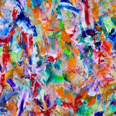 Peinture, acrylique sur toile « Iridescent Explosive Forest » (2018)