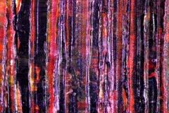 Iridescent night (Purple red), Painting, Acrylic on Canvas
