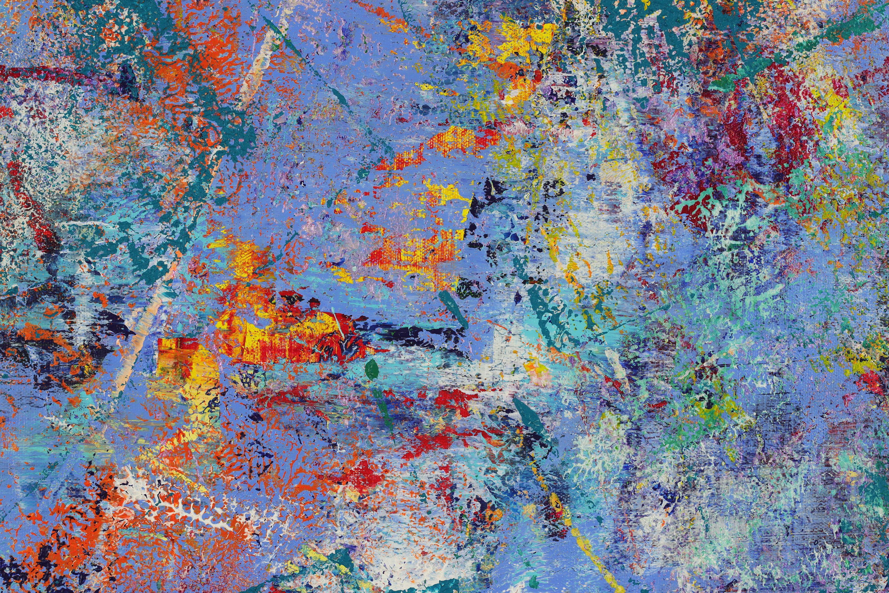 Terreno gioioso 1, Pittura, Acrilico su tela - Painting di Nestor Toro