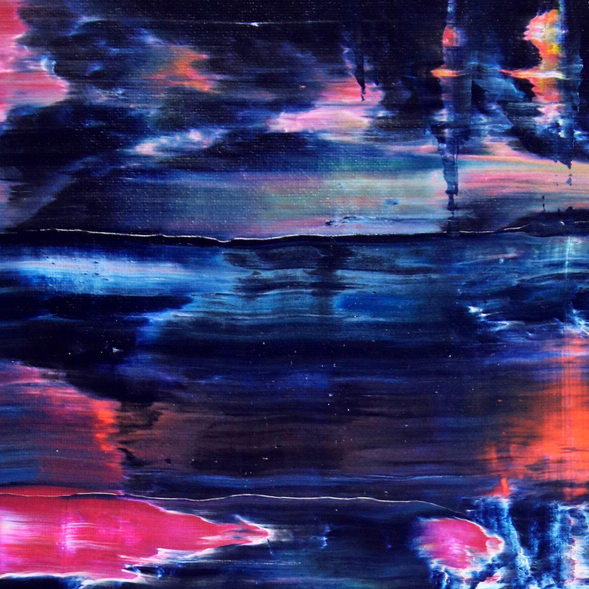 La noche (night time), Painting, Acrylic on Canvas For Sale 3