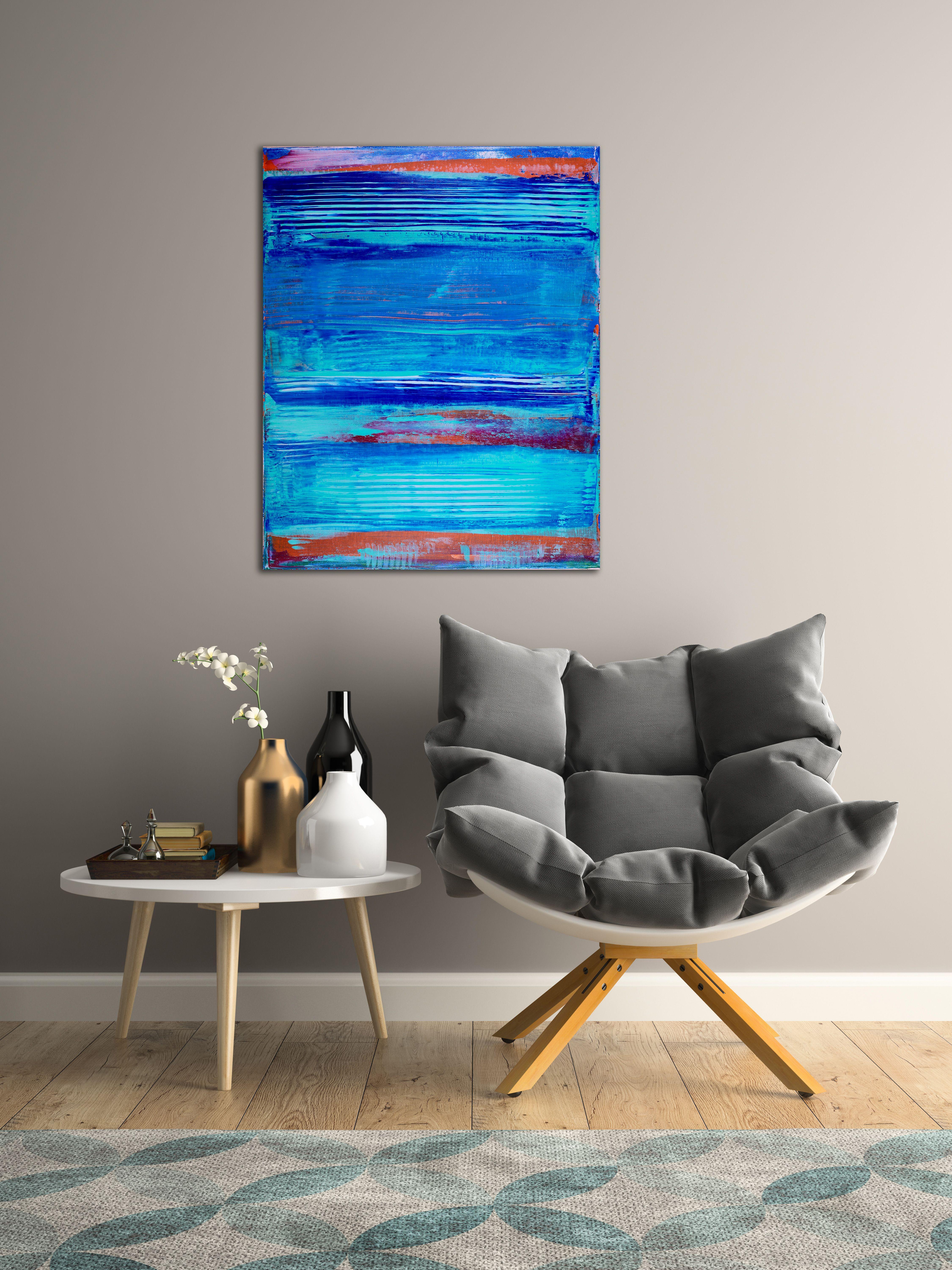 Panorama della laguna, Pittura, Acrilico su tela - Painting Astratto di Nestor Toro