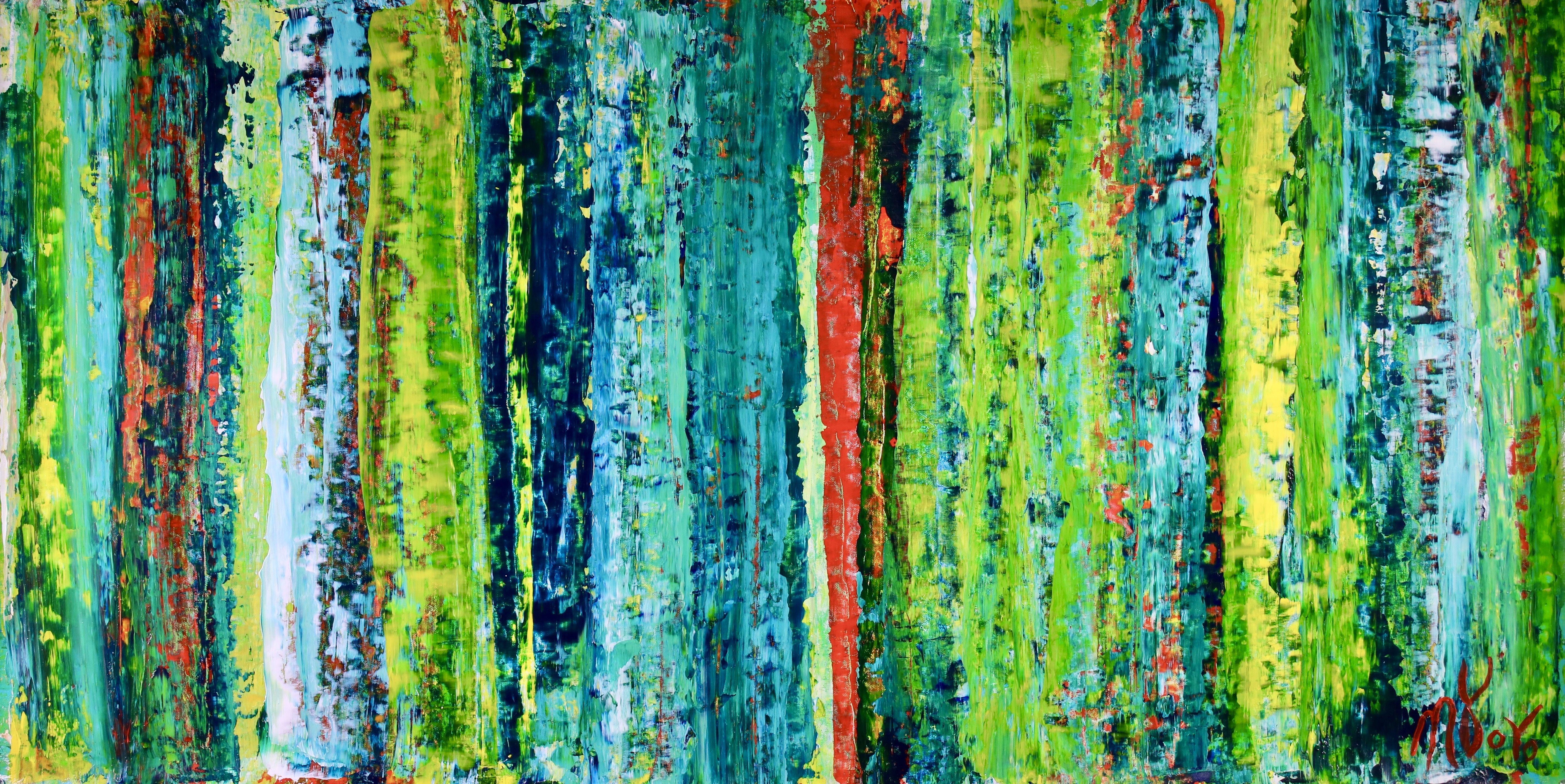 Nestor Toro Abstract Painting - Landscape expressions No.3, Painting, Acrylic on Canvas
