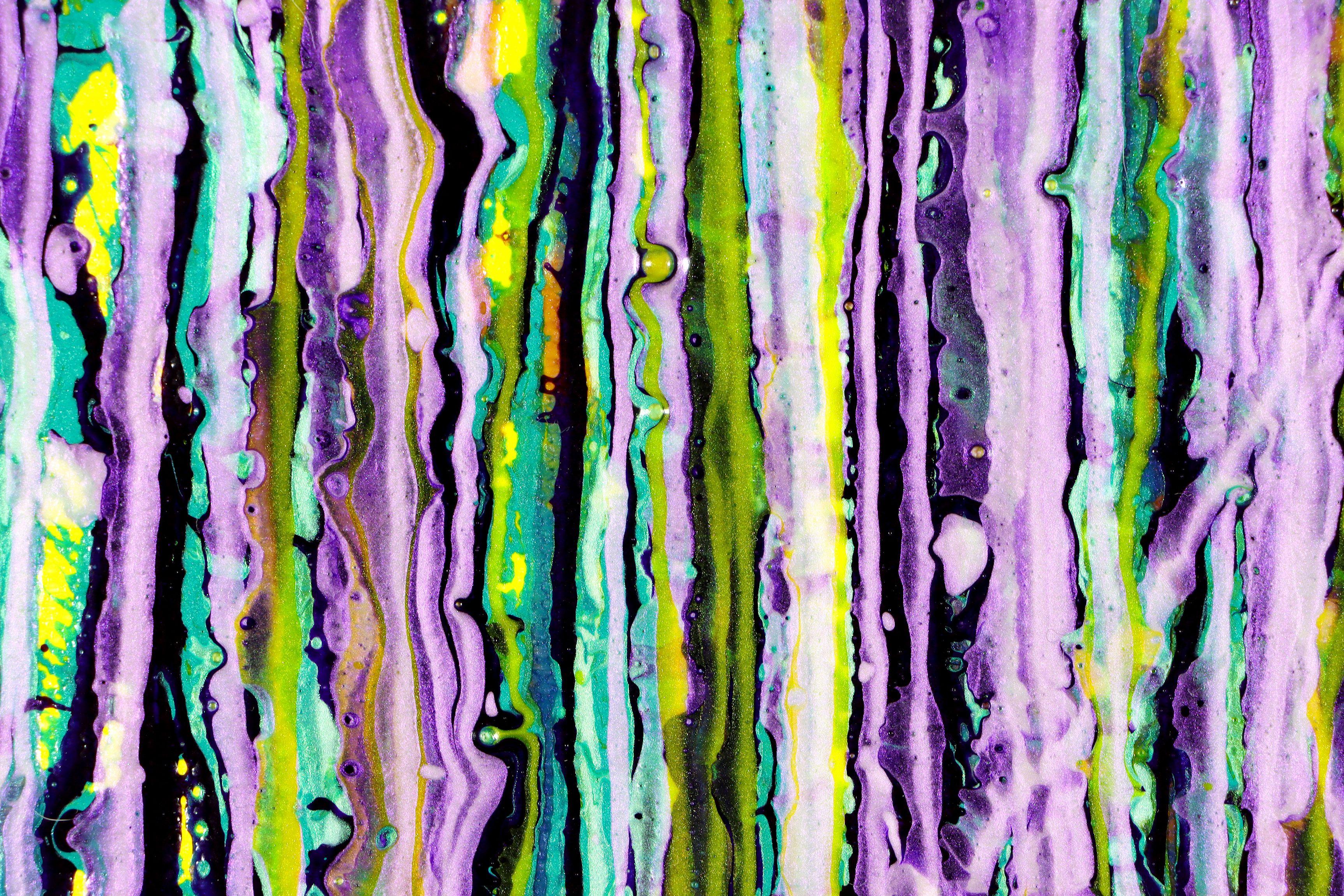 Brillo de lavanda (Jardín de verano), Pintura, Acrílico sobre lienzo en venta 1