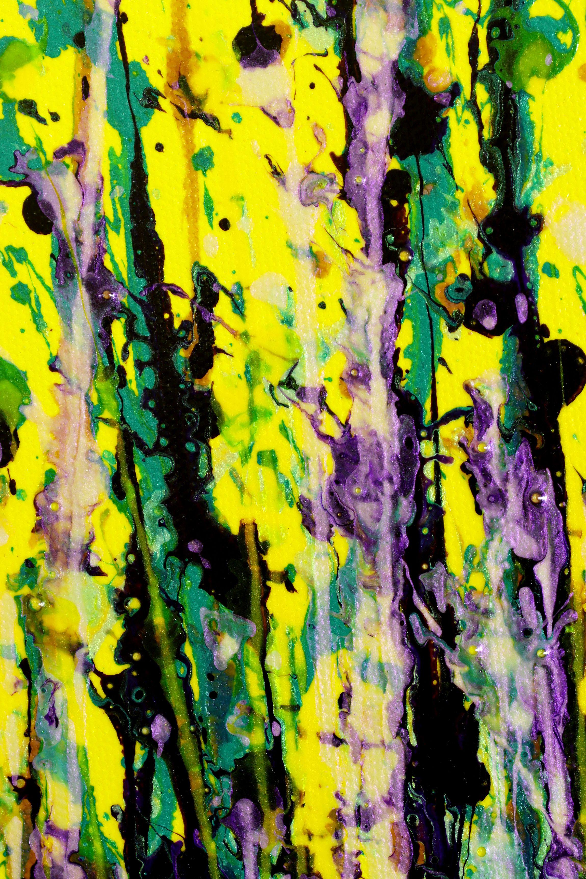 Brillo de lavanda (Jardín de verano), Pintura, Acrílico sobre lienzo en venta 2