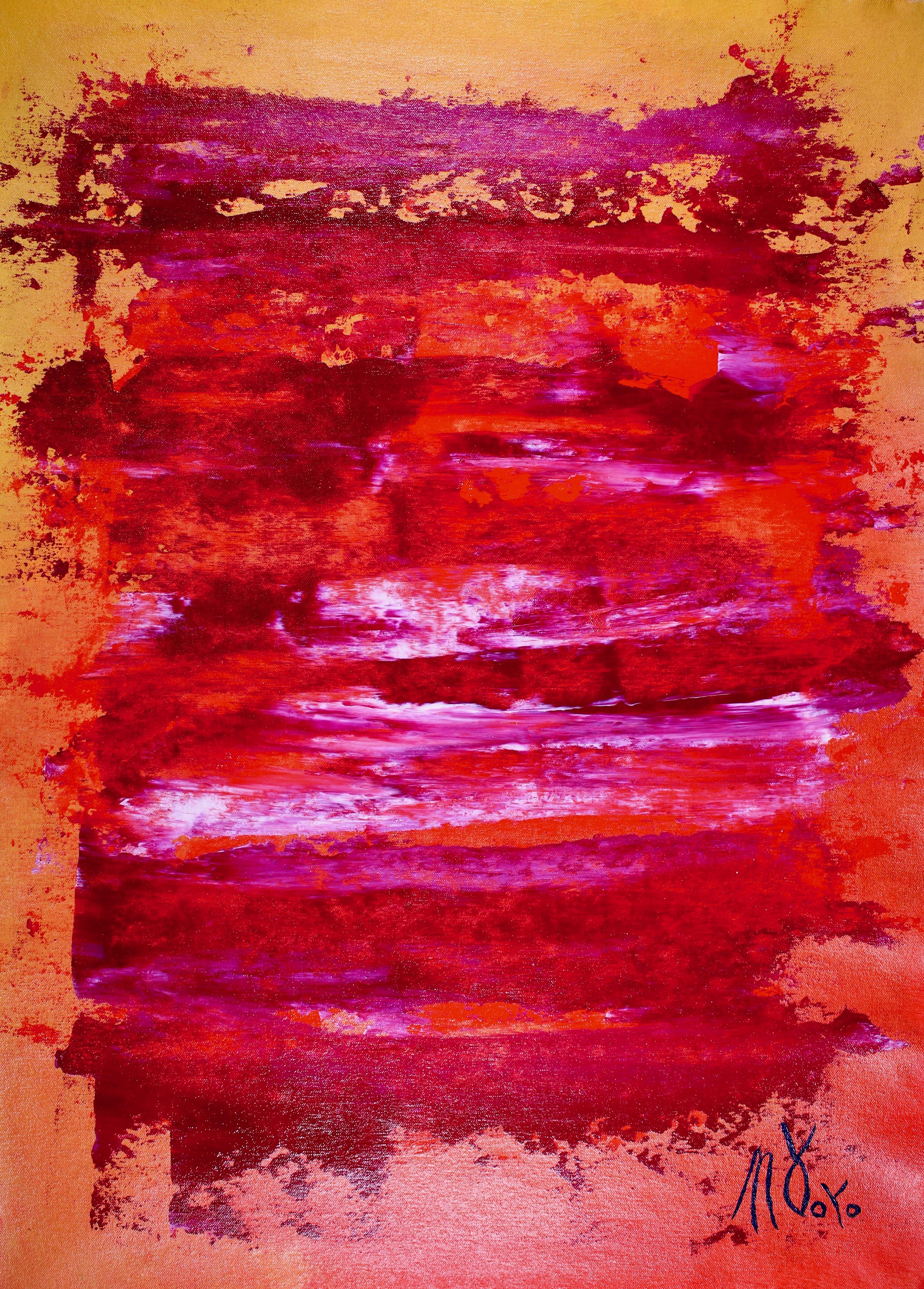 Abstract Painting di Nestor Toro - Sfumature di luce, Pittura, Acrilico su tela