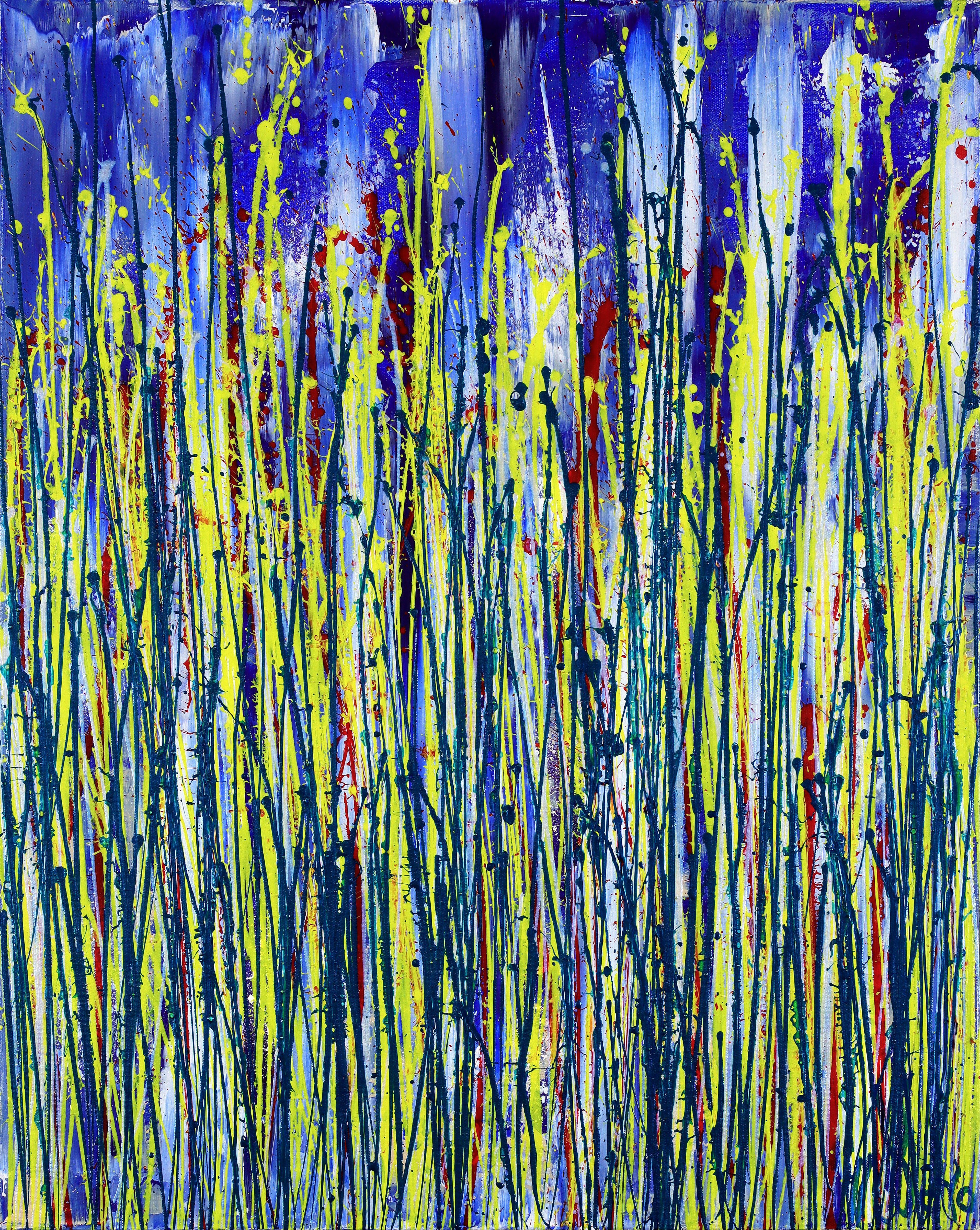 Abstract Painting di Nestor Toro - Come una domenica mattina, Pittura, Acrilico su tela