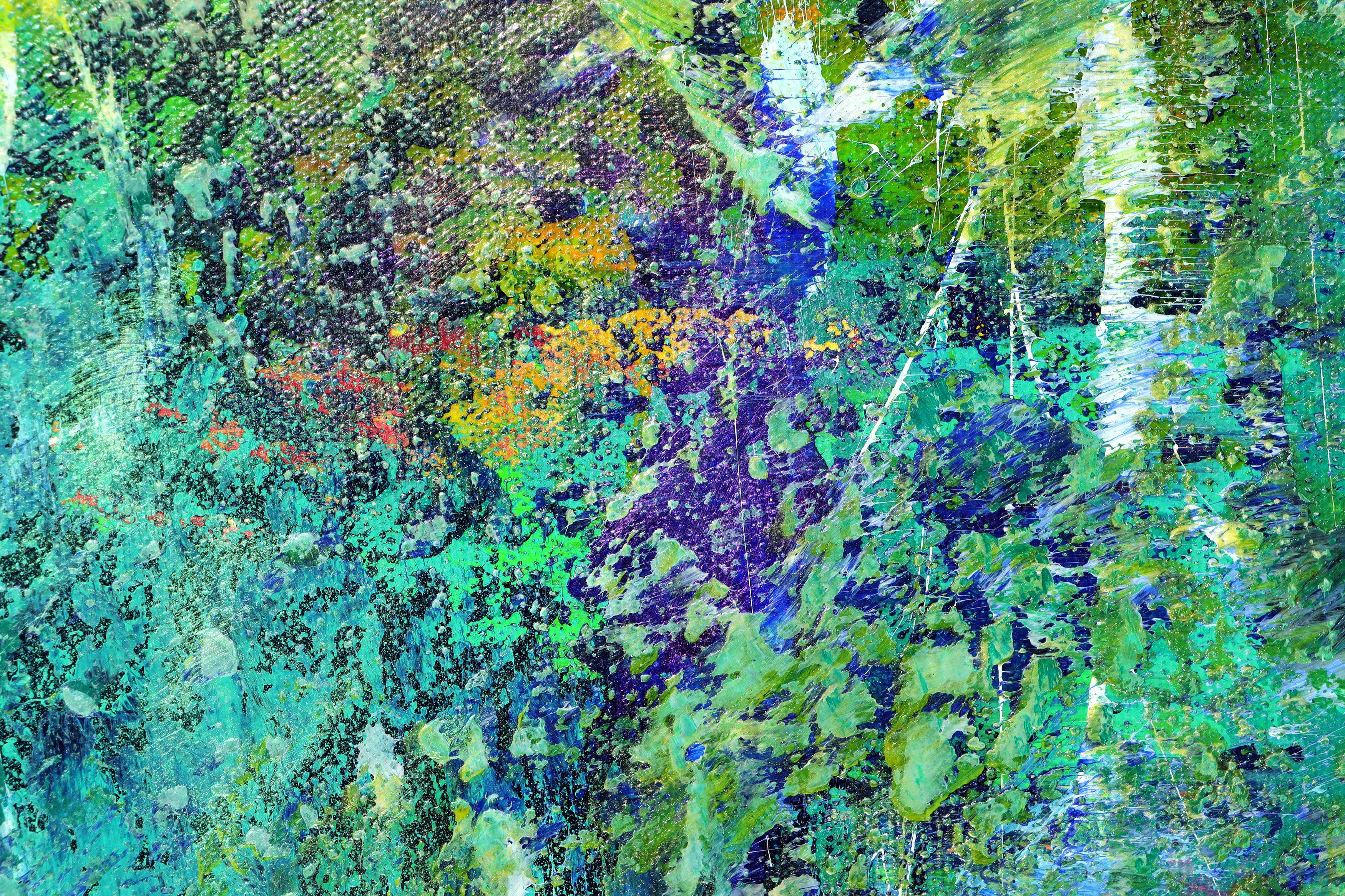 Lush Greenery (Regrowth) 2, Gemälde, Acryl auf Leinwand (Abstrakt), Painting, von Nestor Toro