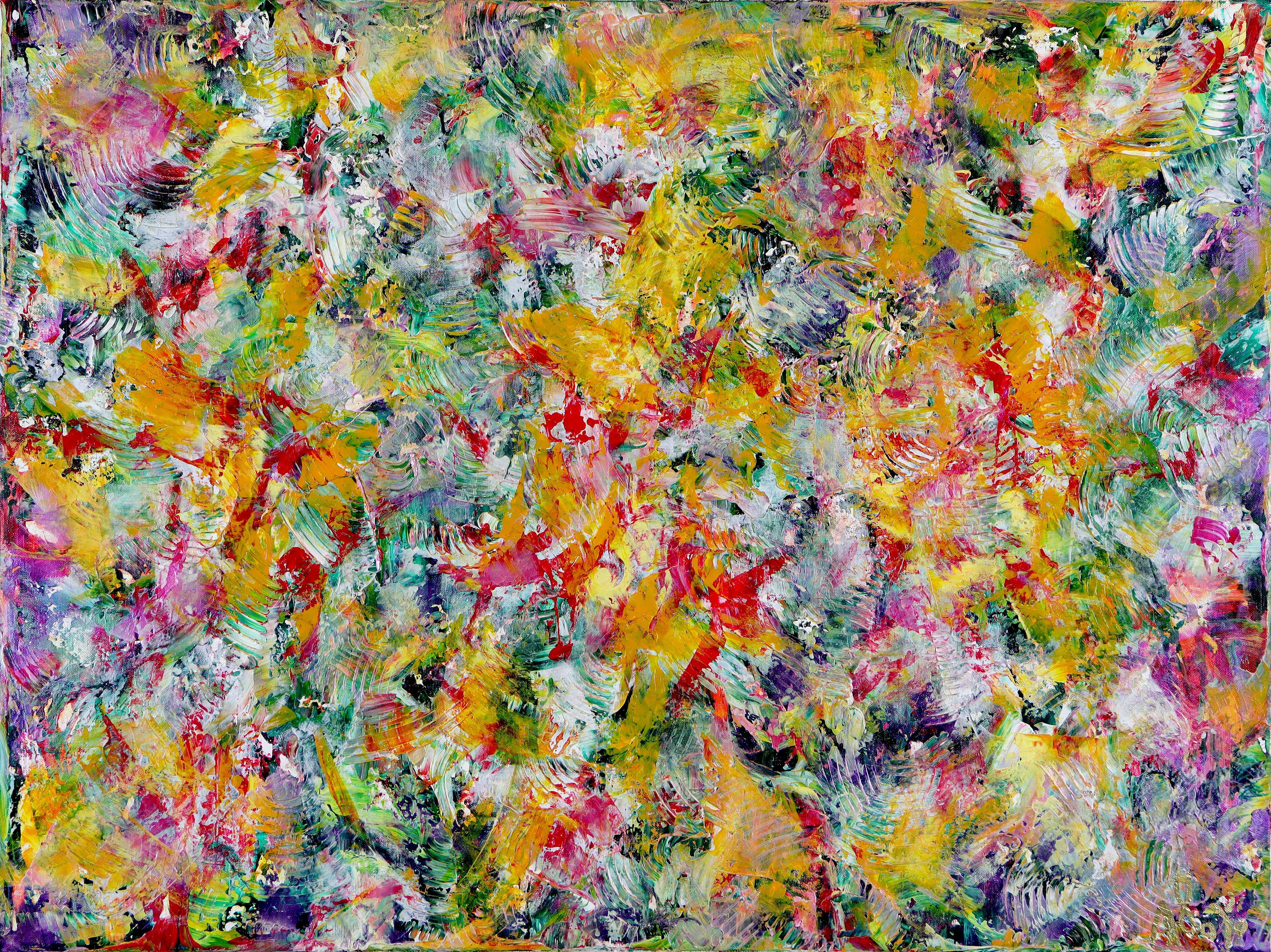 Nestor Toro Abstract Painting - mercilessly-as, Painting, Acrylic on Canvas