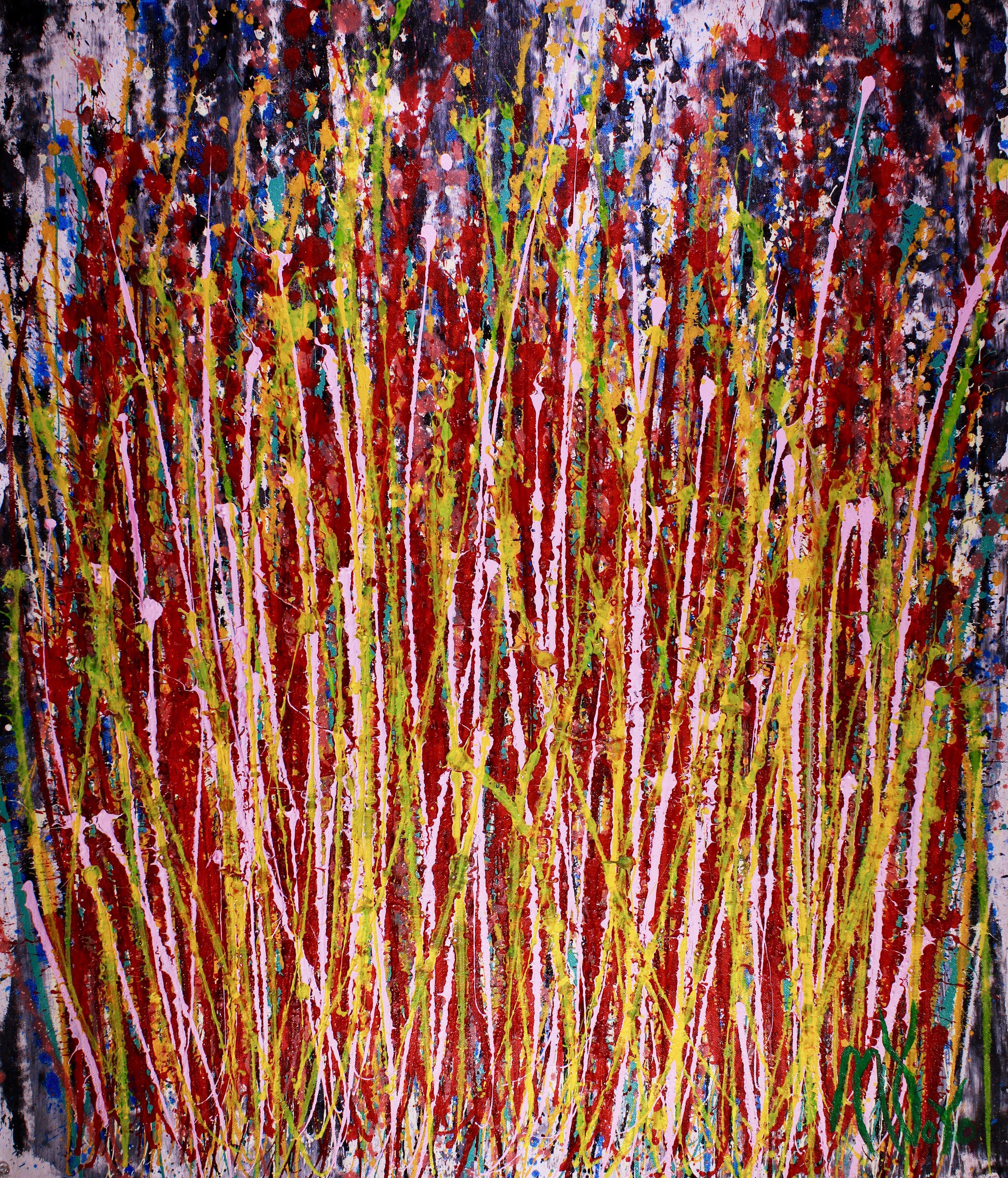 Abstract Painting di Nestor Toro - Momentum, Pittura, Acrilico su tela