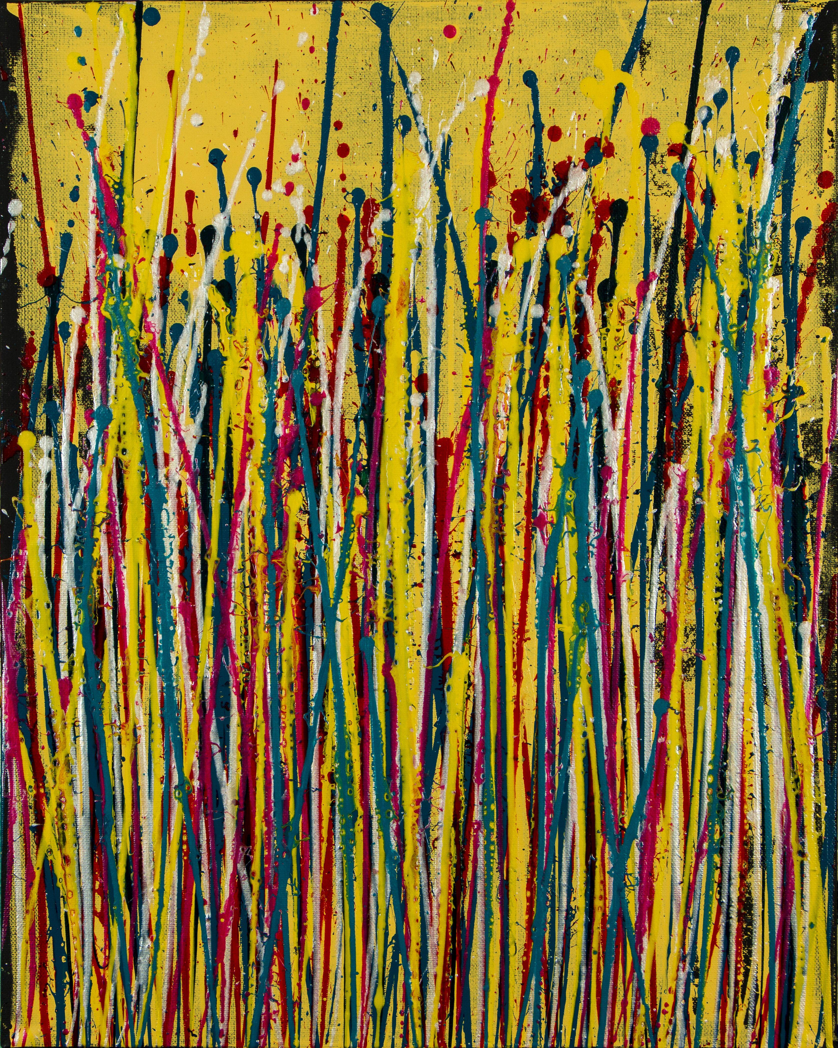 Immagini della natura (dispersione dei colori) 2, Pittura, Acrilico su tela - Painting di Nestor Toro