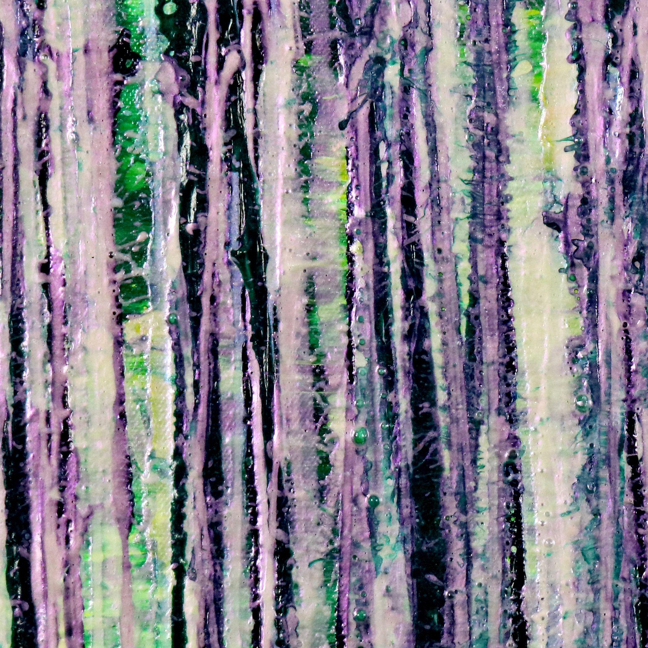 Sinergia de la naturaleza (Luces cegadoras) 1, Pintura, Acrílico sobre lienzo - Abstract Painting Gris de Nestor Toro