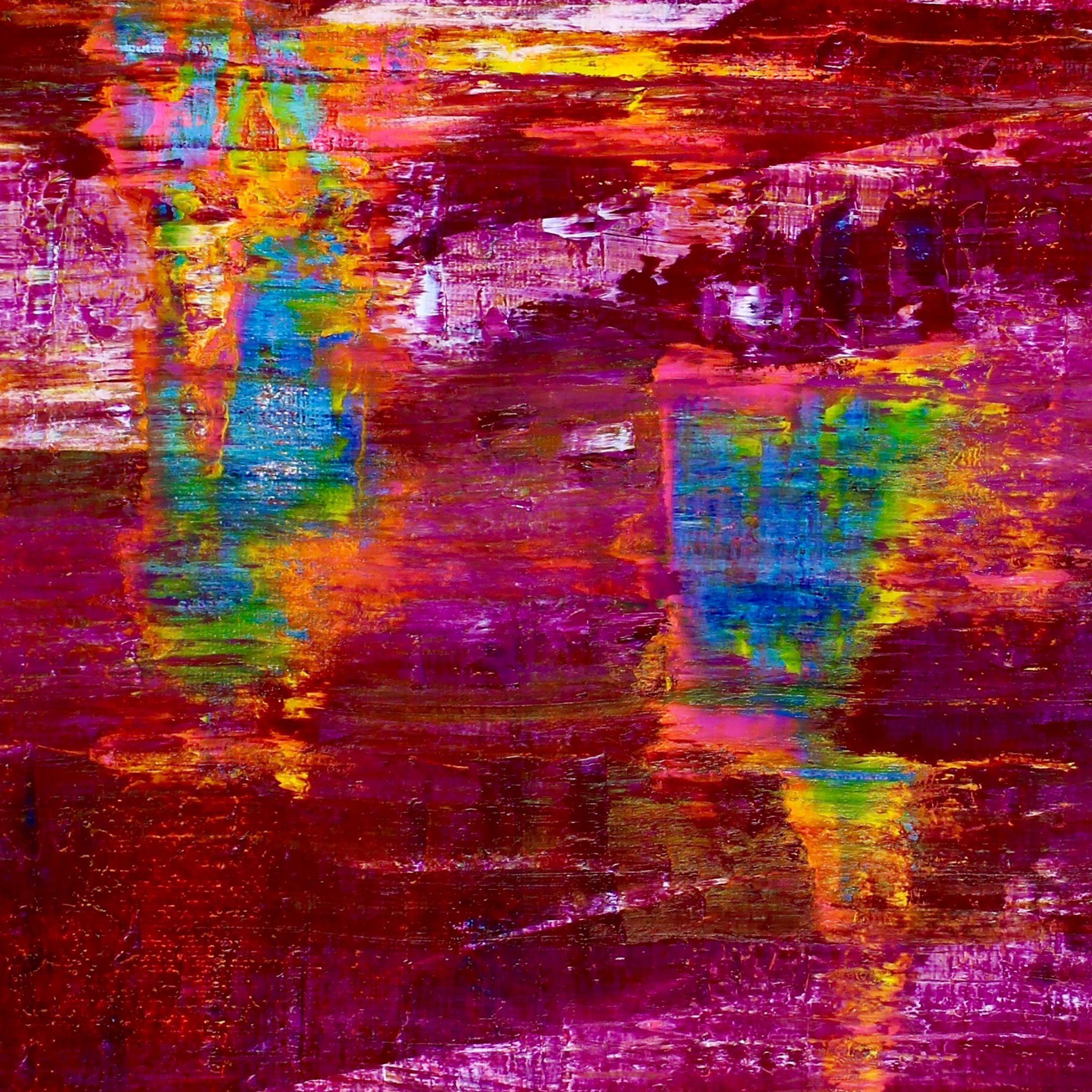 Frequenze notturne, Pittura, Acrilico su tela - Painting Astratto di Nestor Toro