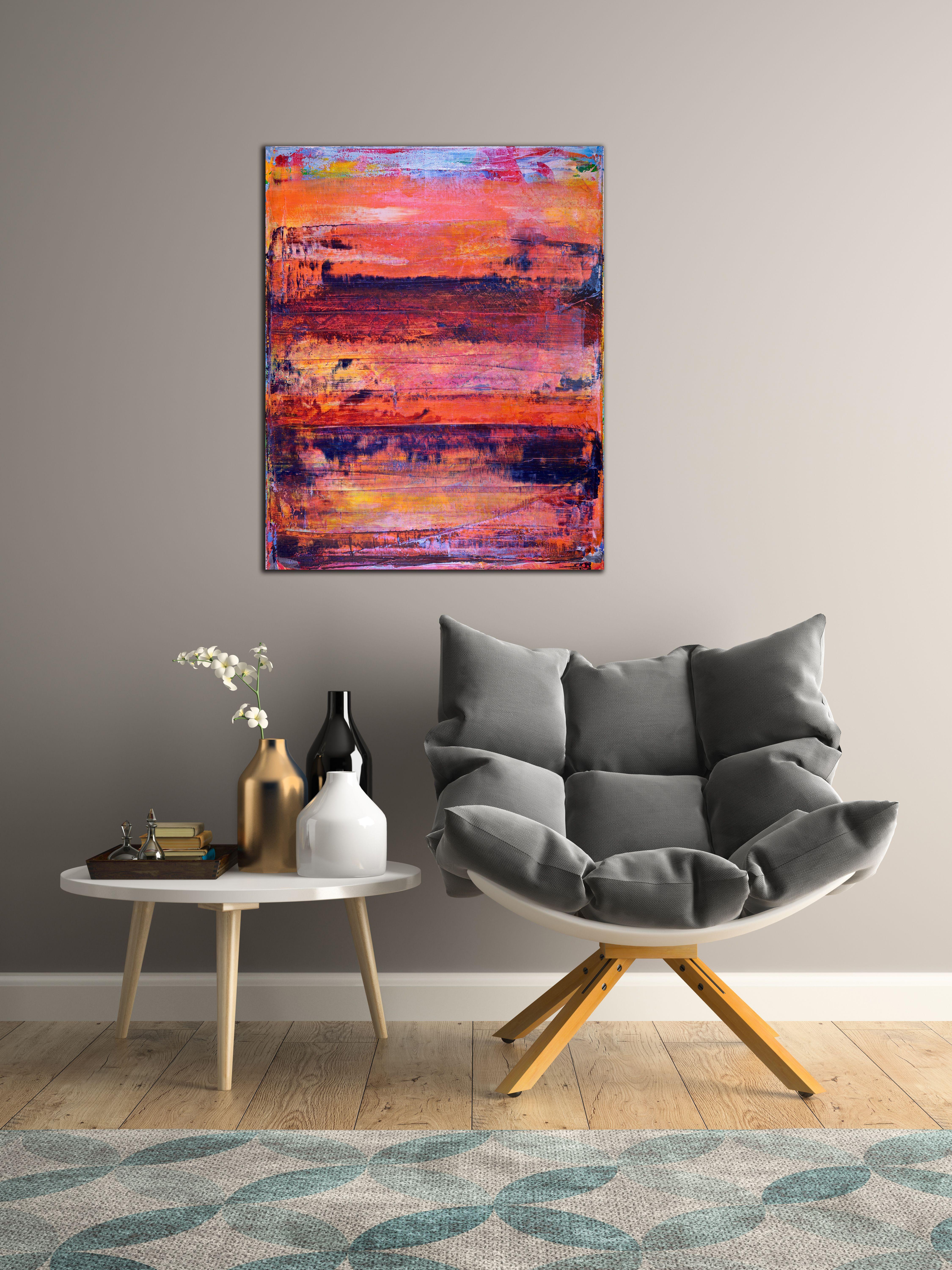 Contemplazione notturna #2, Pittura, Acrilico su tela - Painting di Nestor Toro