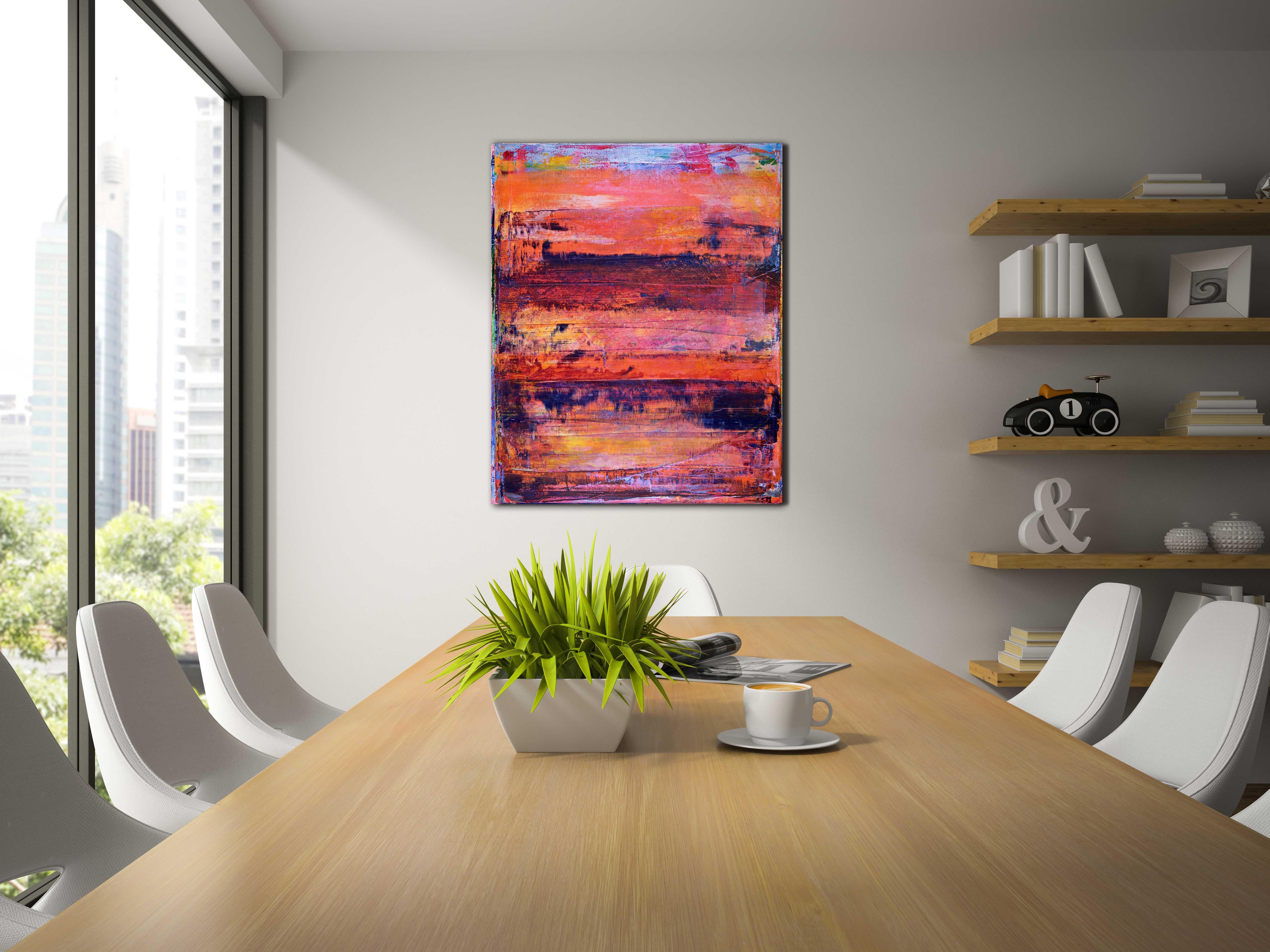 Contemplazione notturna #2, Pittura, Acrilico su tela - Painting Astratto di Nestor Toro
