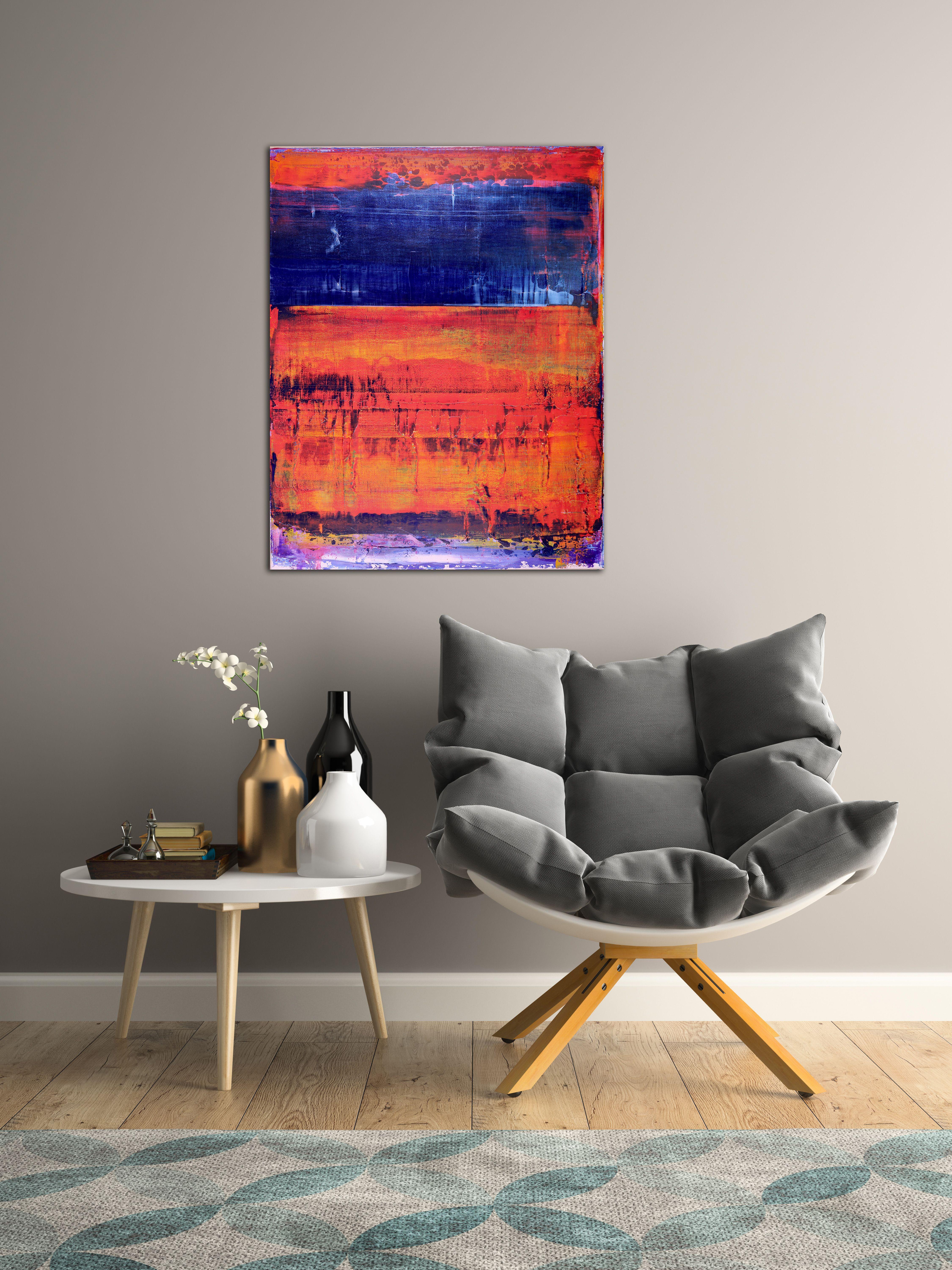 Contemplazione notturna, Pittura, Acrilico su tela - Painting Astratto di Nestor Toro