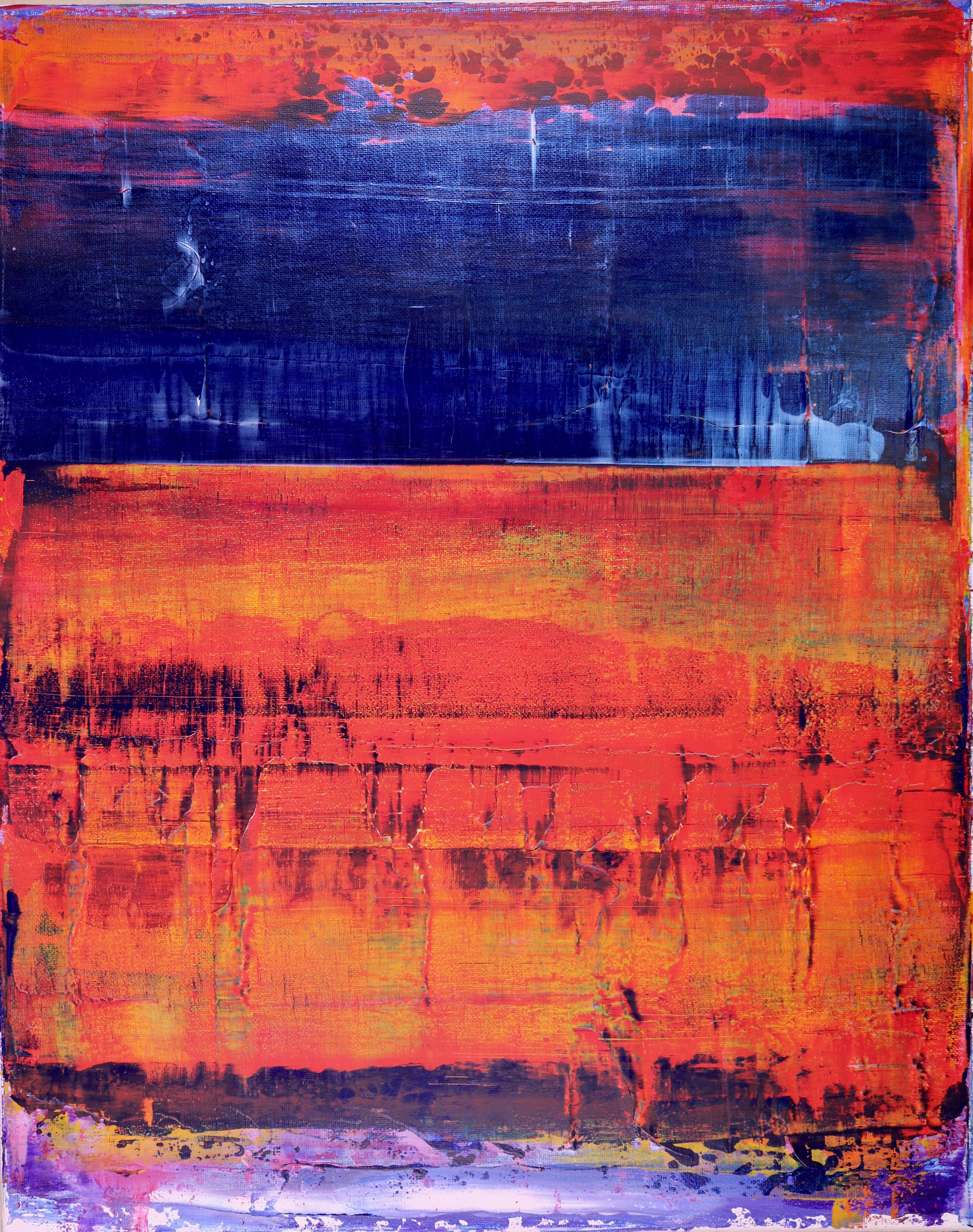 Abstract Painting di Nestor Toro - Contemplazione notturna, Pittura, Acrilico su tela