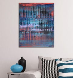 ombre e luci notturne, Pittura, Acrilico su tela