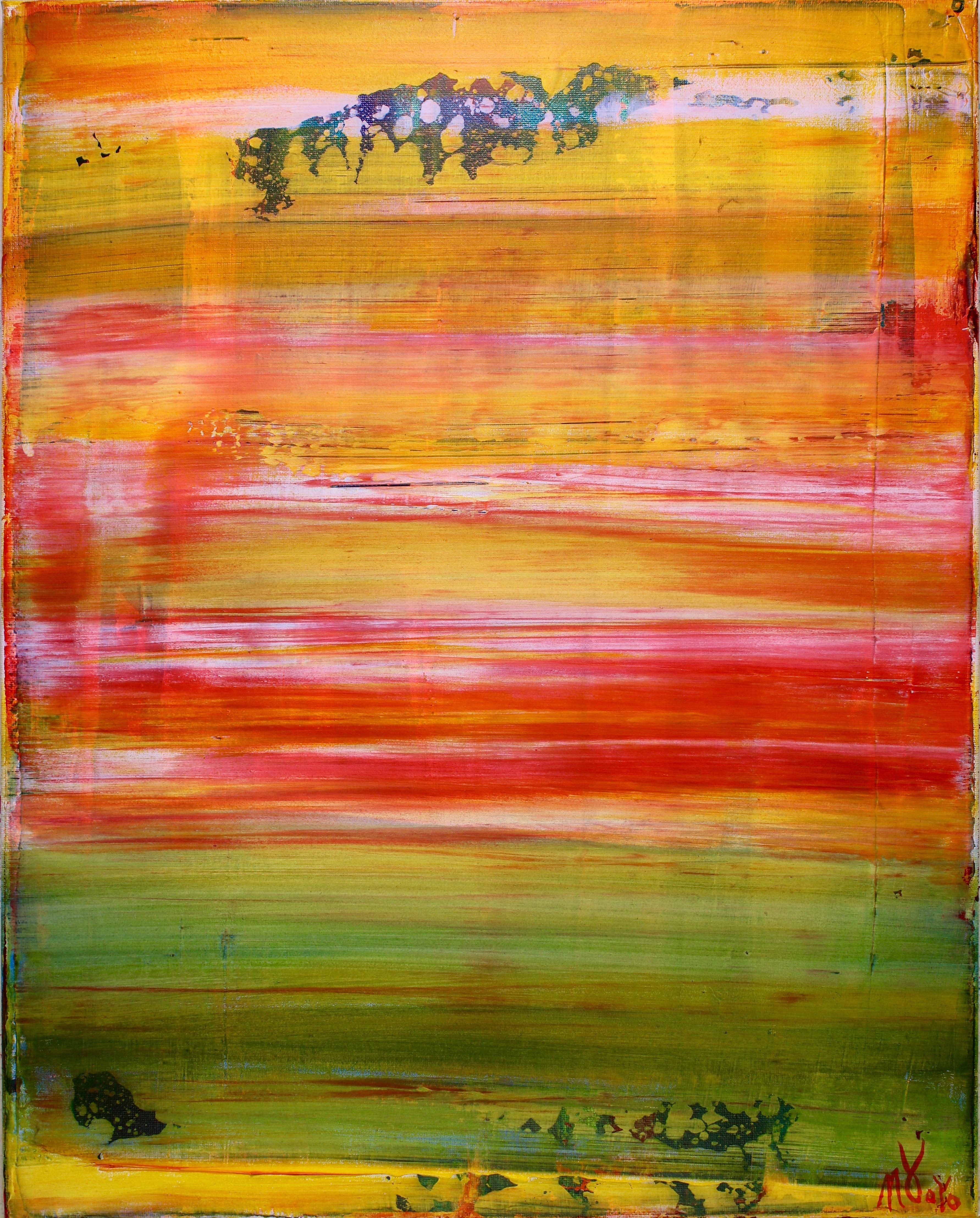 Abstract Painting di Nestor Toro - Senza confini, Pittura, Acrilico su tela