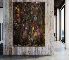 Nocturn panorama 3, Gemälde, Acryl auf Leinwand