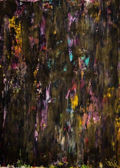 Nocturn panorama 3, Gemälde, Acryl auf Leinwand