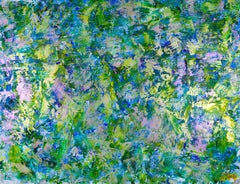 Oasis Garden, Painting, Acrylic on Canvas