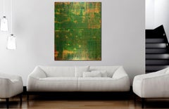 Su un terreno solido (spettri iridescenti), Pittura, Acrilico su tela