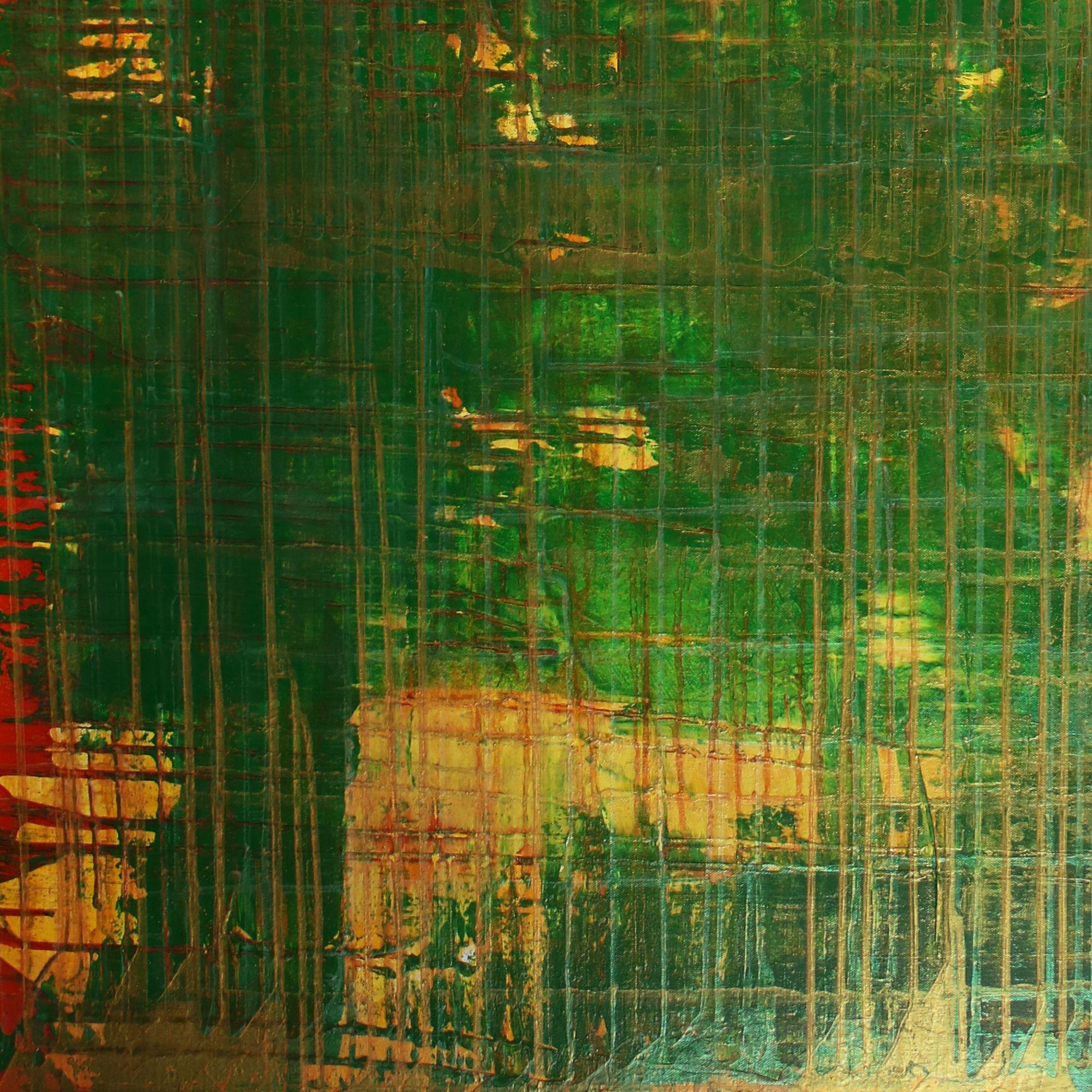 Auf massivem Grund (Schillerndes Spektra), Gemälde, Acryl auf Leinwand (Abstrakt), Painting, von Nestor Toro