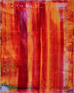 Orange Fusion, Painting, Acrylic on Canvas
