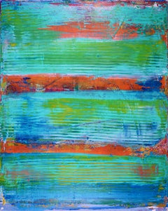 Orange Panorama, Painting, Acrylic on Canvas