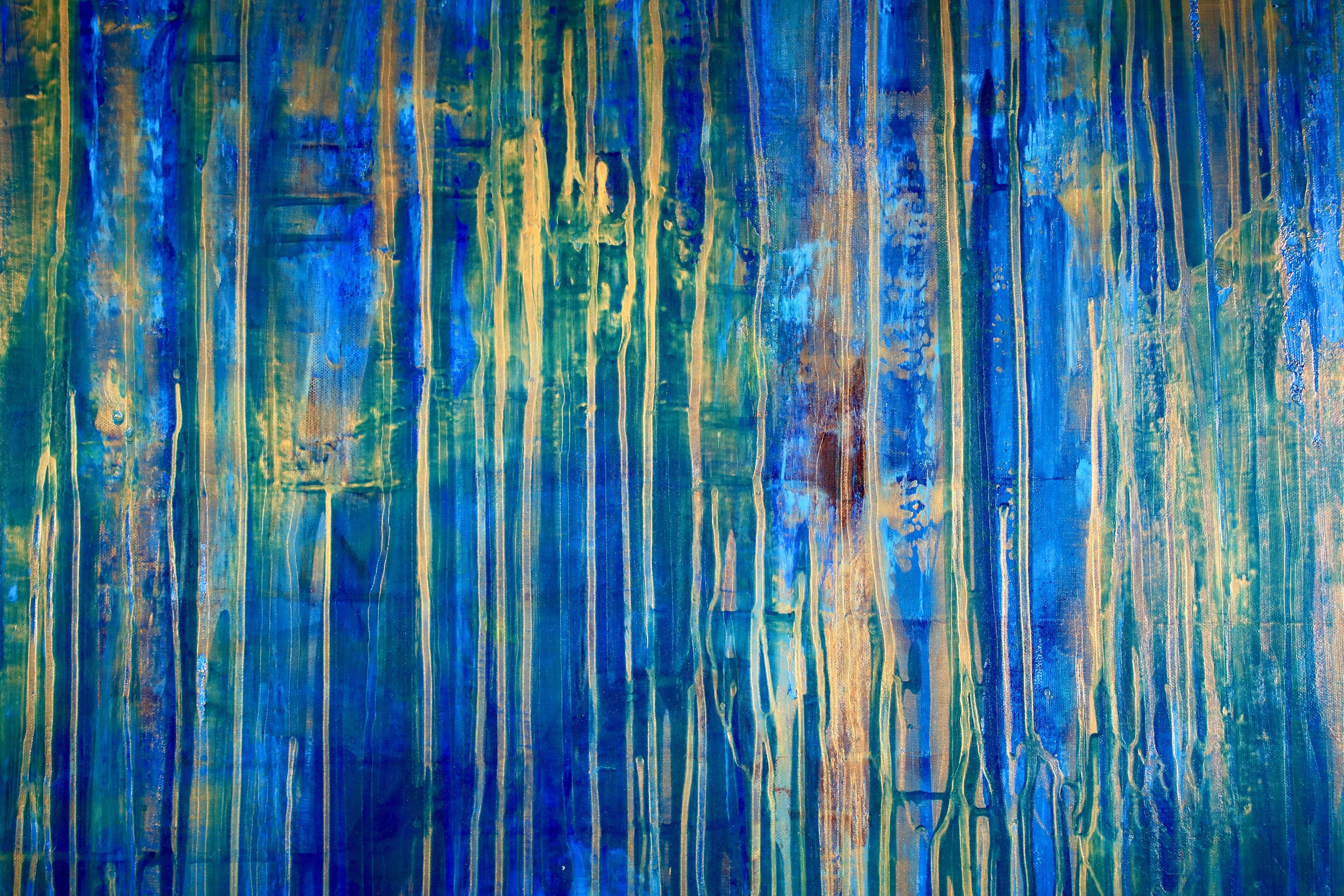 Fuera del agua (noche de truenos), Pintura, Acrílico sobre lienzo - Painting de Nestor Toro