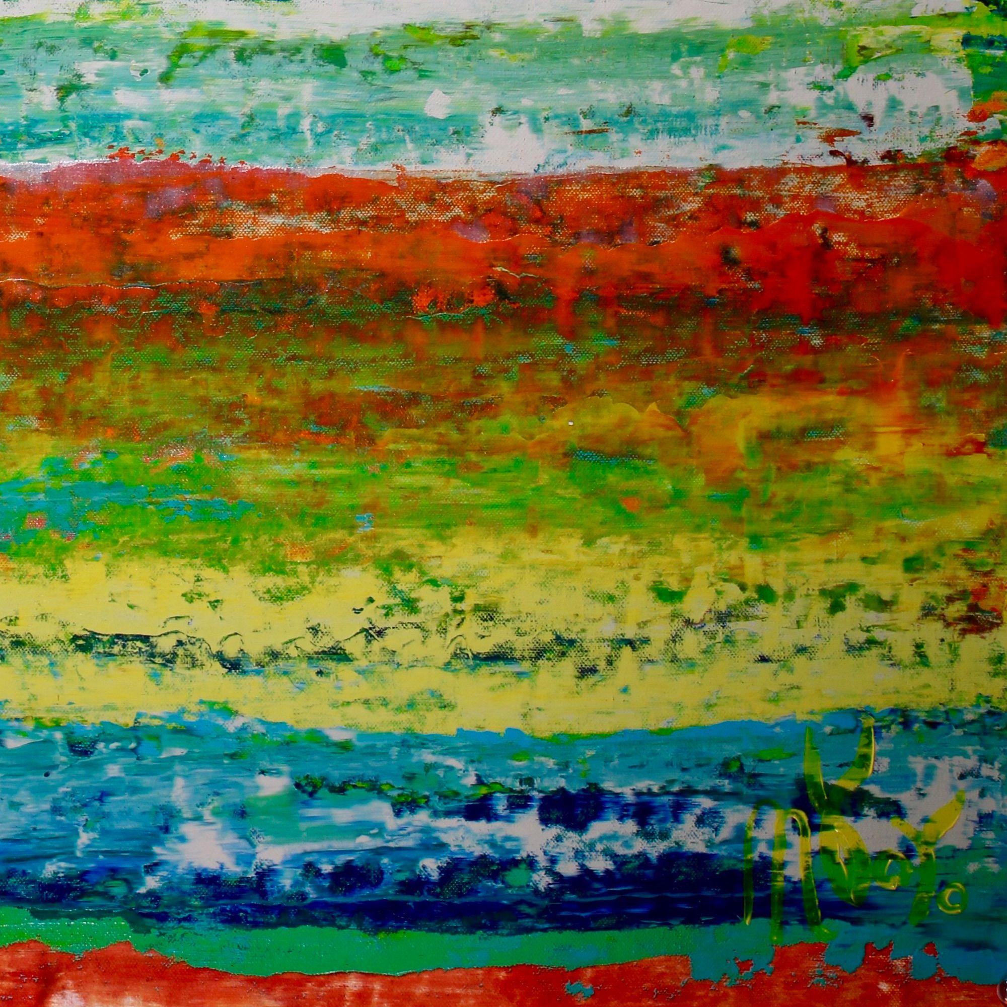 Oltre il giallo, Pittura, Acrilico su tela - Painting di Nestor Toro