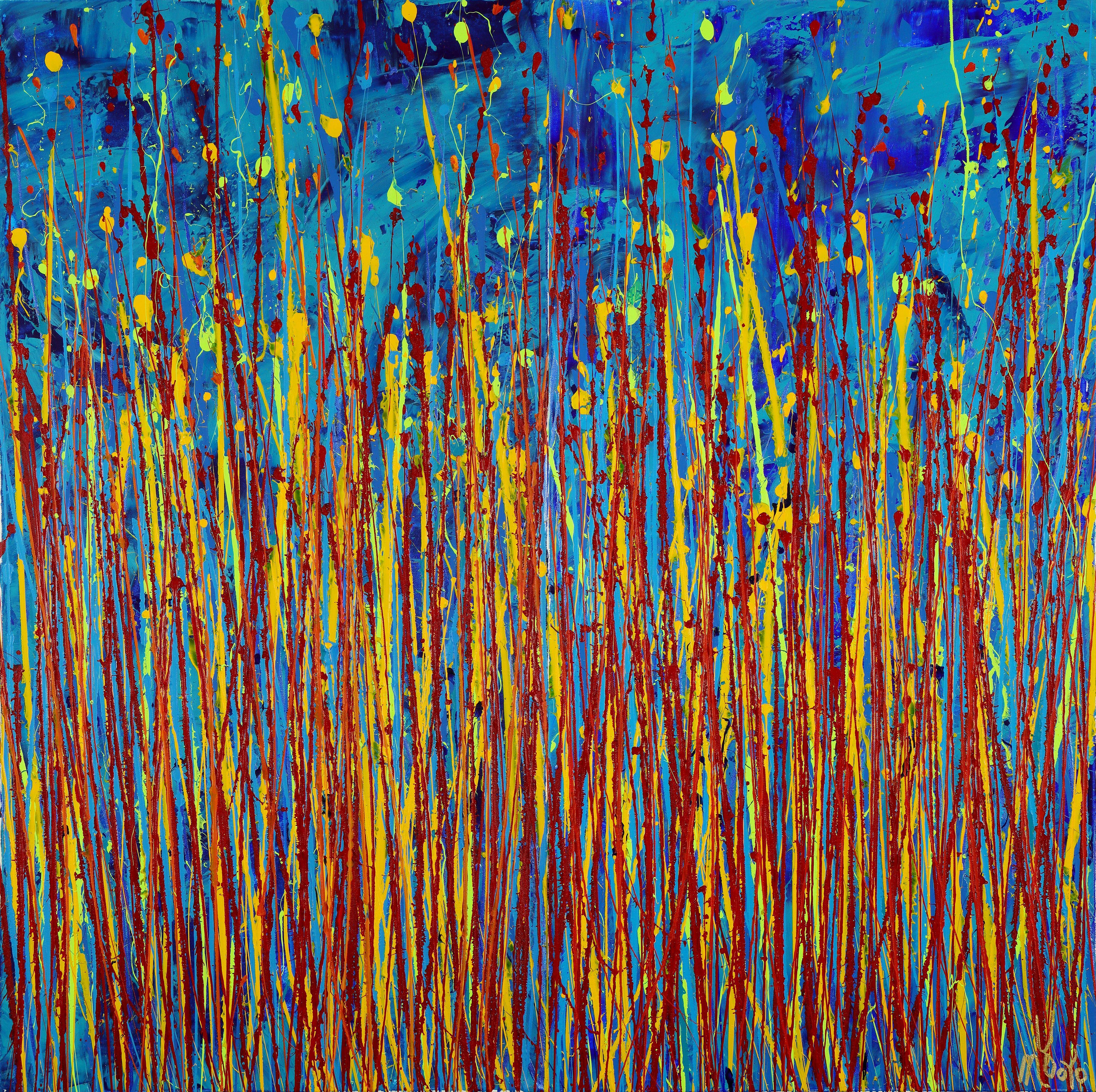 Abstract Painting di Nestor Toro - Realizzazione notturna (Diventare chiari) / Dittico, Pittura, Acrilico su tela