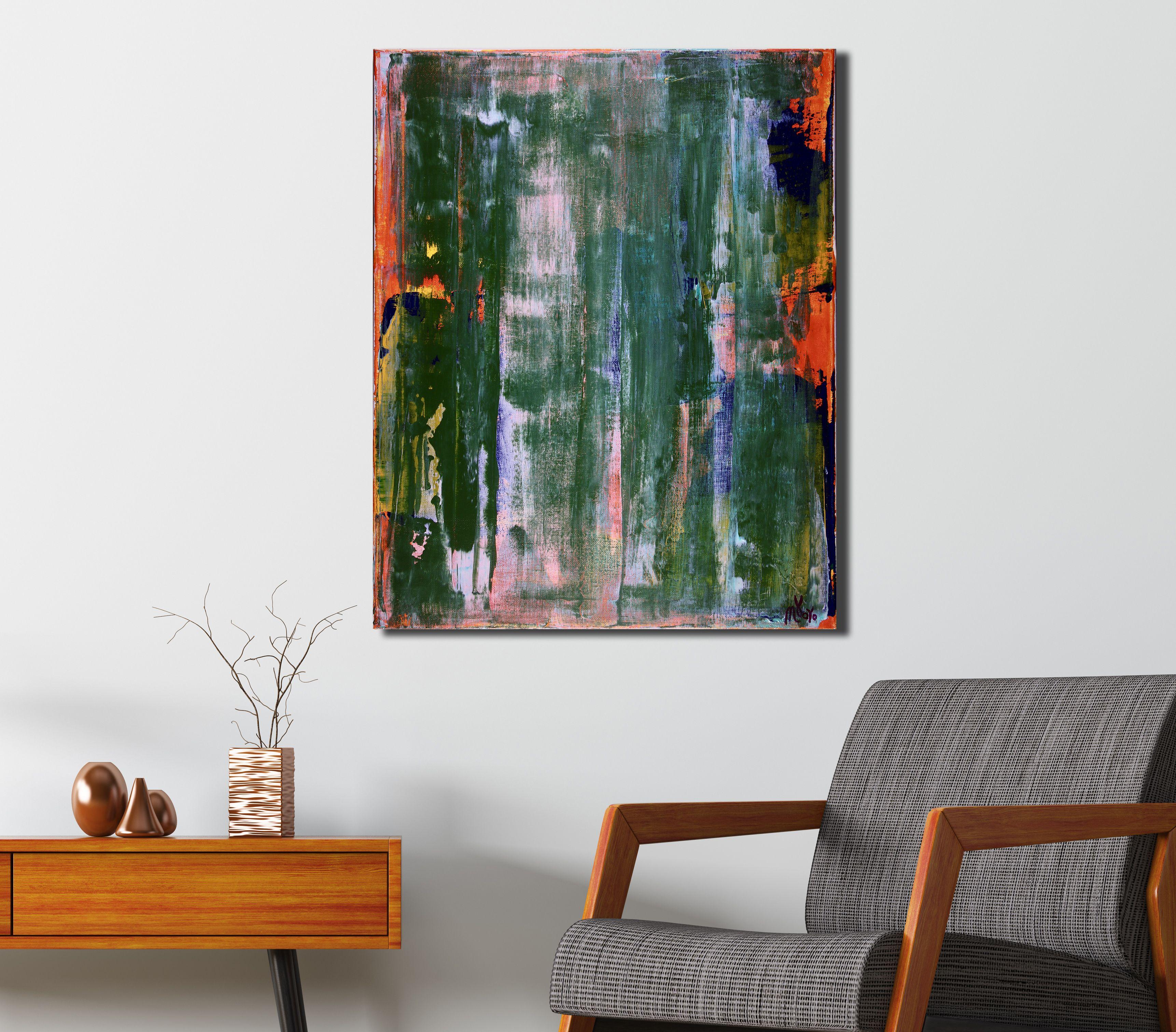 Spectra verde ossido, Pittura, Acrilico su tela - Painting di Nestor Toro