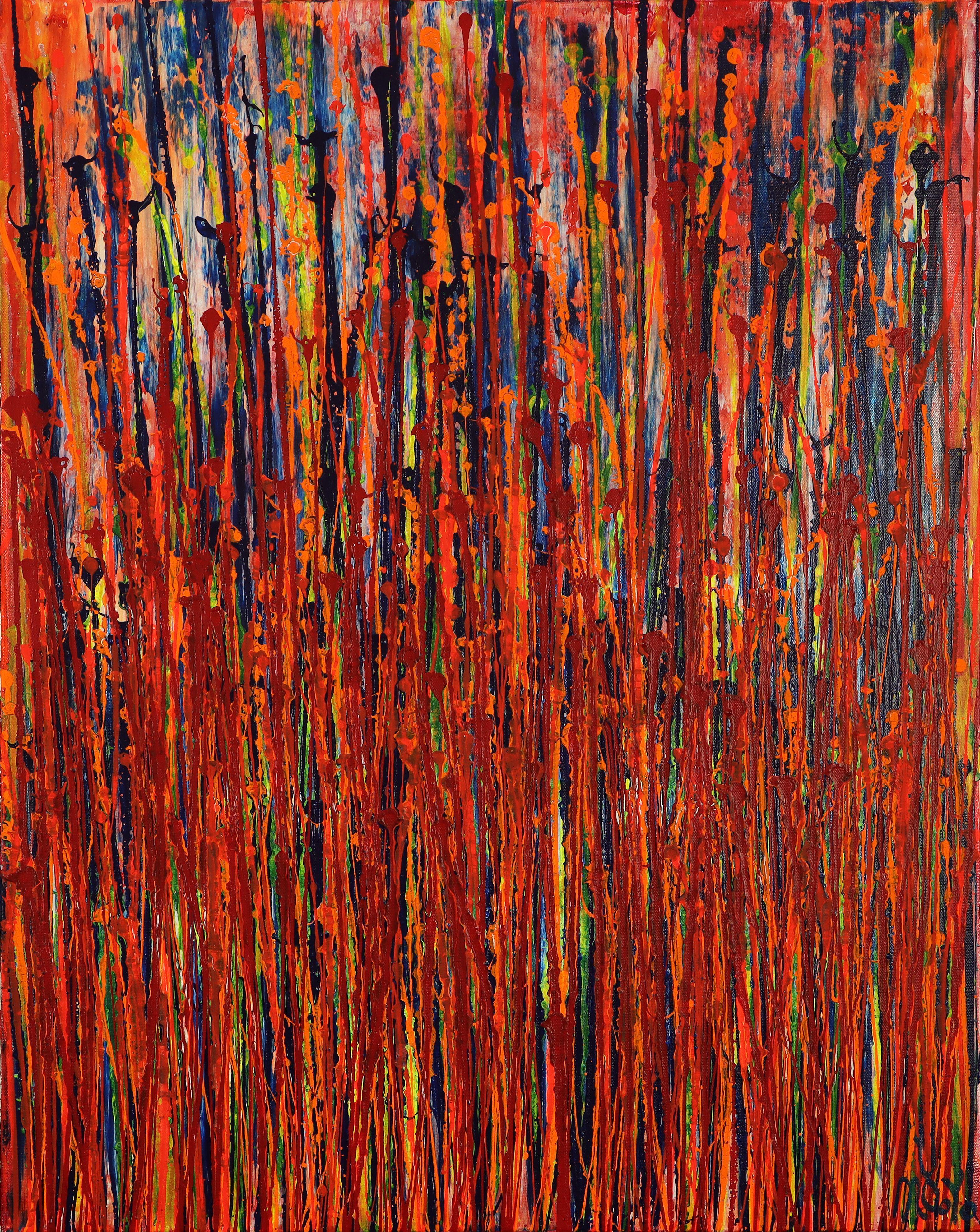 Nestor Toro Abstract Painting – Panorama Astratto 1, Gemälde, Acryl auf Leinwand