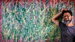 Perpetual Motion (Umweg), Malerei, Acryl auf Leinwand