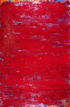 Petrified Red, Gemälde, Acryl auf Leinwand