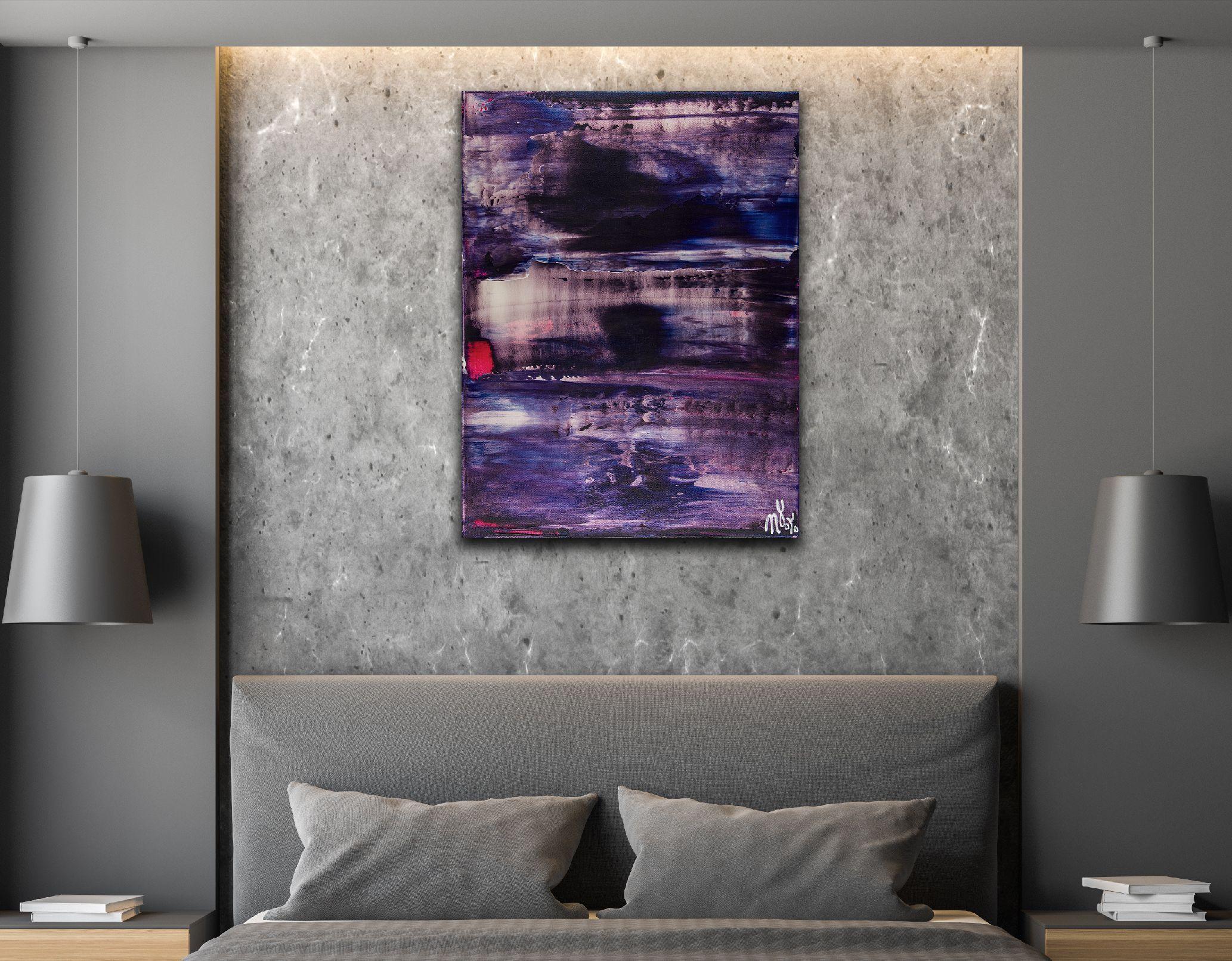 Immagine perfetta (Cielo scintillante), Pittura, Acrilico su tela - Abstract Painting Nero di Nestor Toro