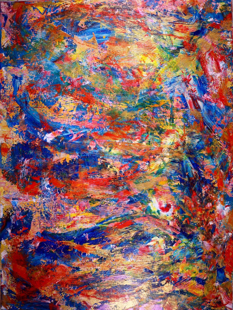 Nestor Toro Polychromatic Terrain, Painting, Acrylic on Canvas For
